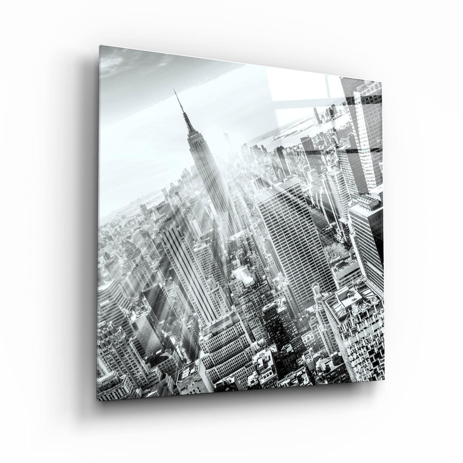 ・"New York"・Glass Wall Art