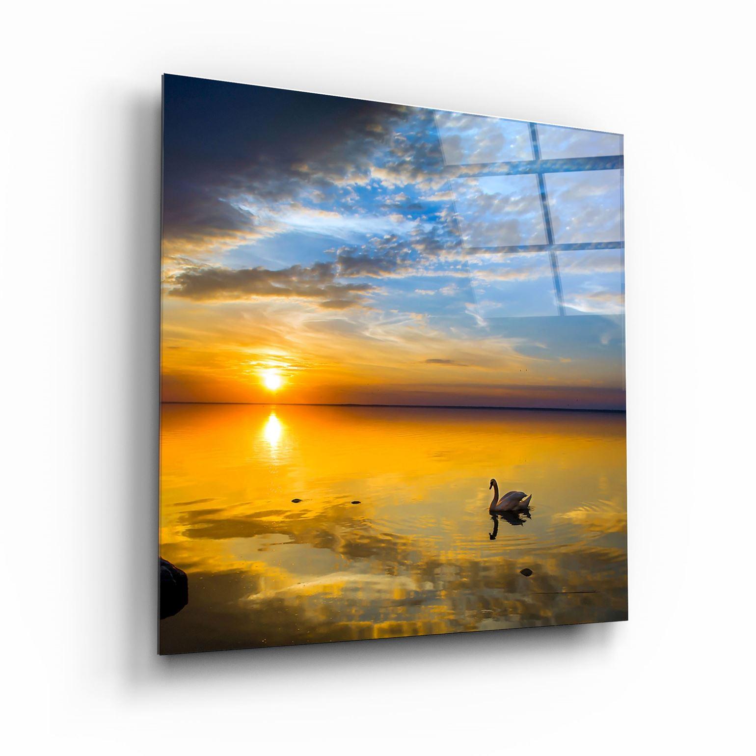 ・"Sunset"・Glass Wall Art