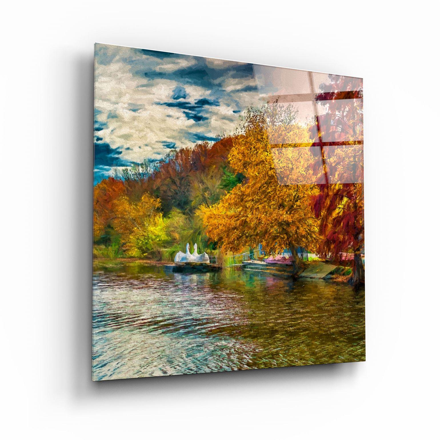 ・"Lake"・Glass Wall Art
