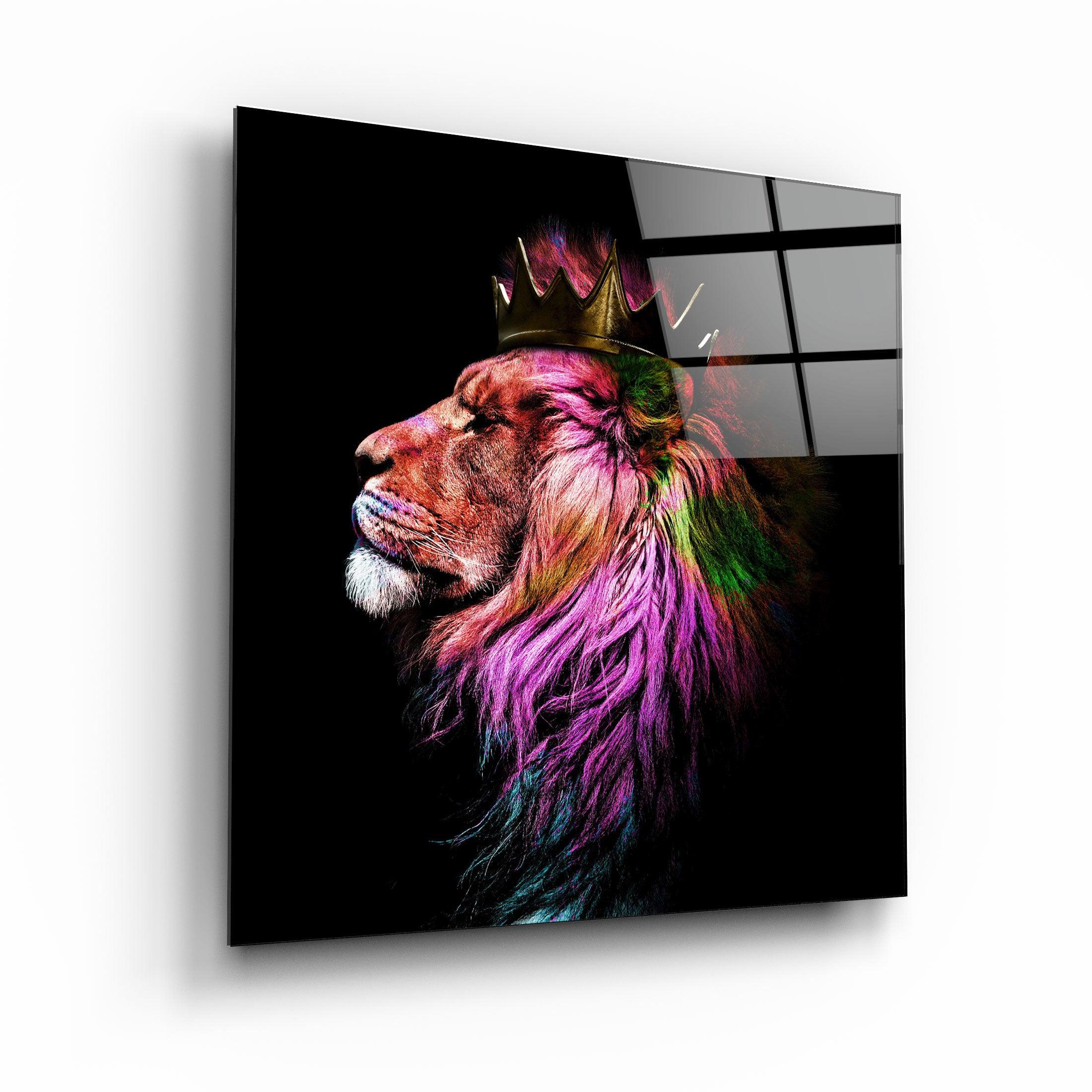 The King | Designer's Collection Glass Wall Art