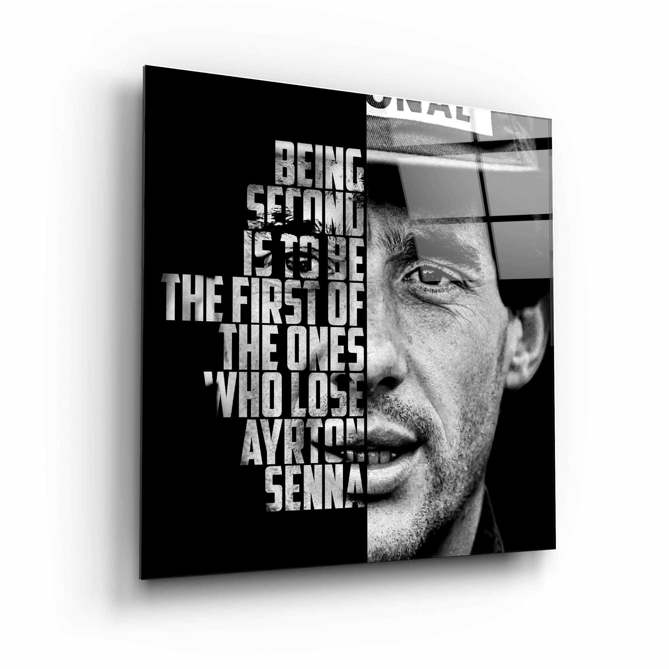 ・"Ayrton Senna"・Designers Collection Glass Wall Art - ArtDesigna Glass Printing Wall Art