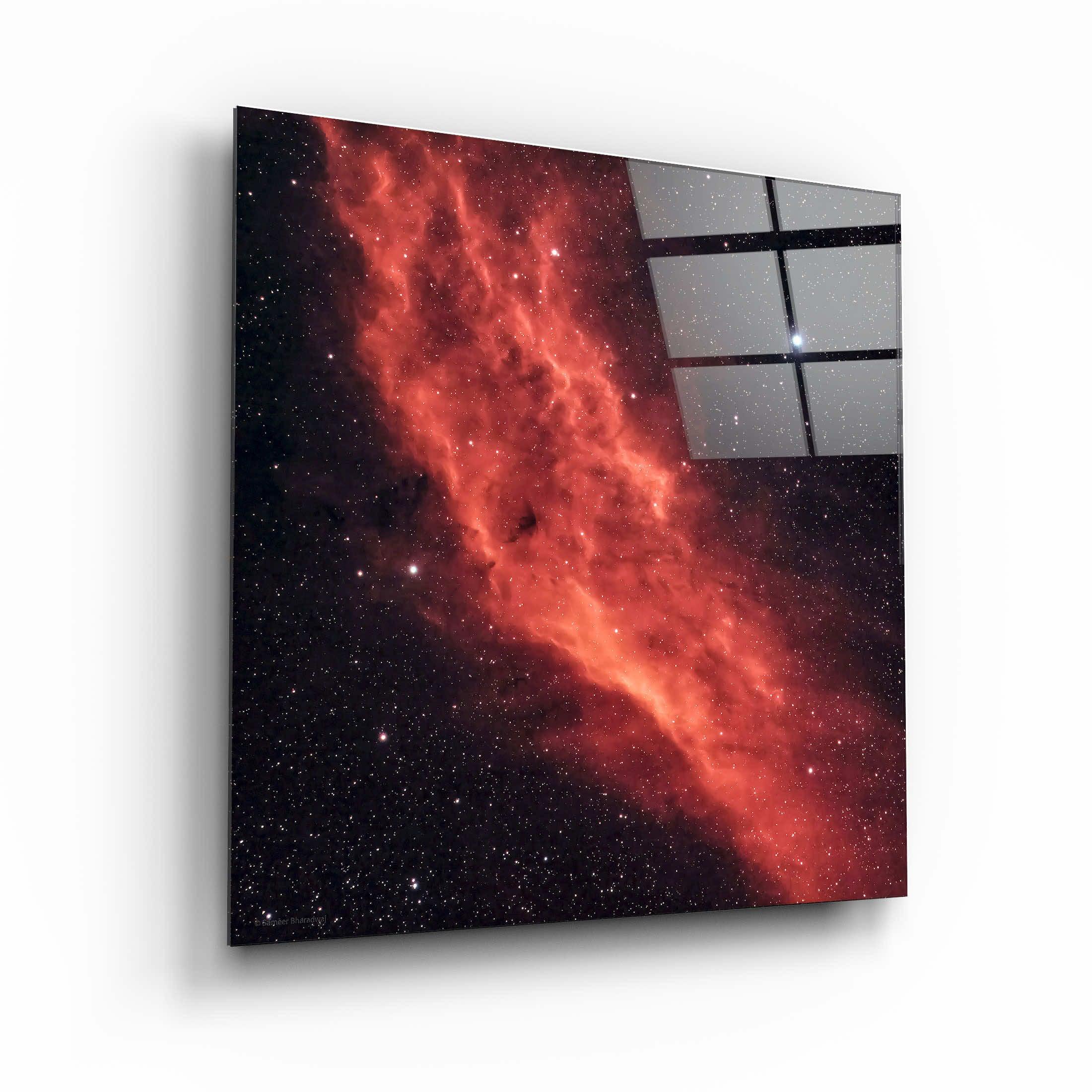 ."Deep Galaxy". Designer's Collection Glass Wall Art