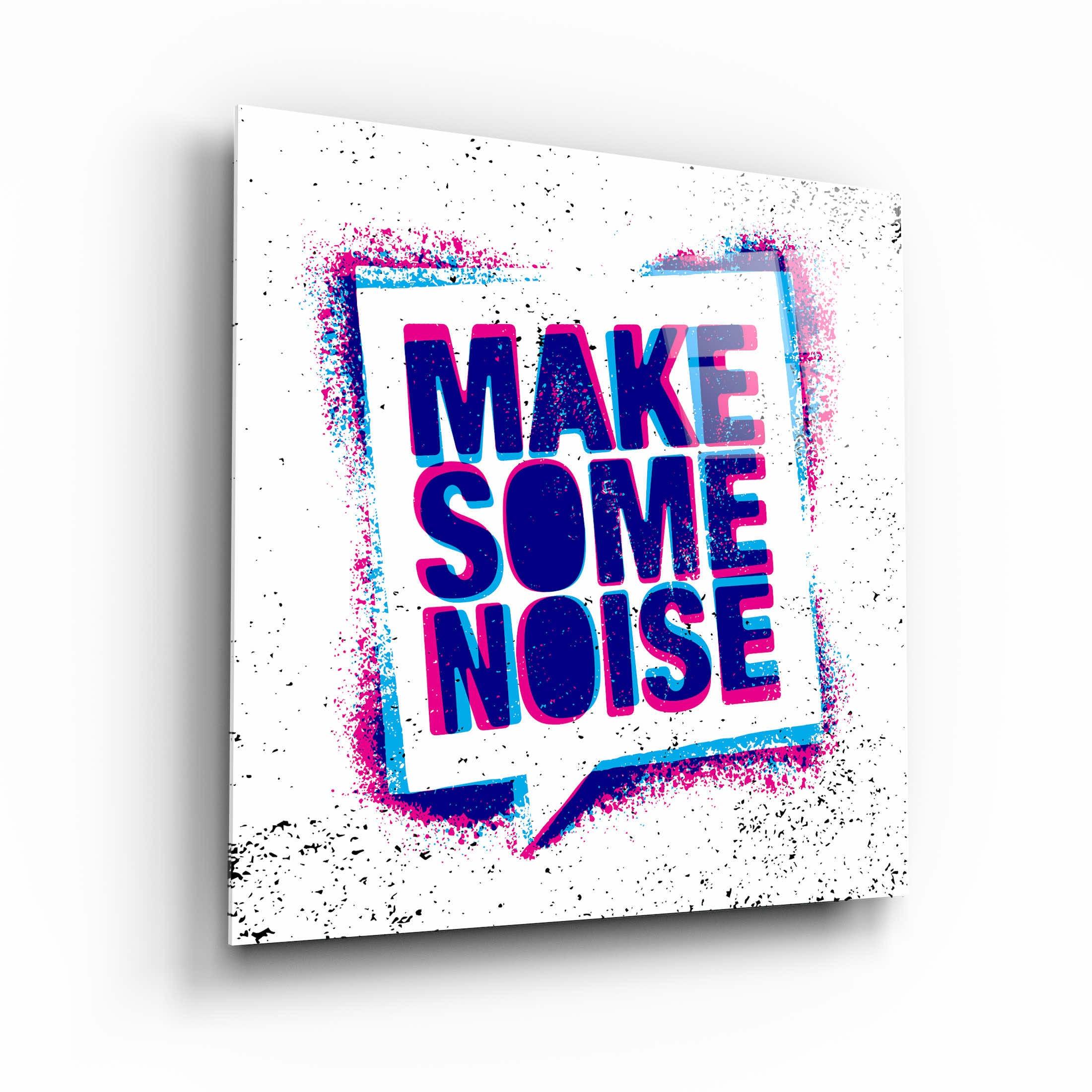 ."Make Some Noise". Designer's Collection Glass Wall Art