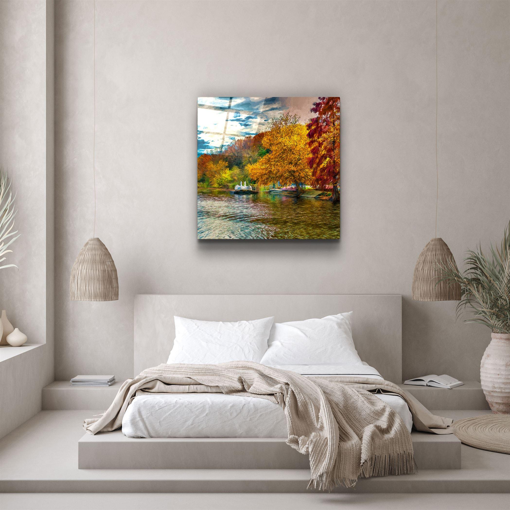 ・"Lake"・Glass Wall Art