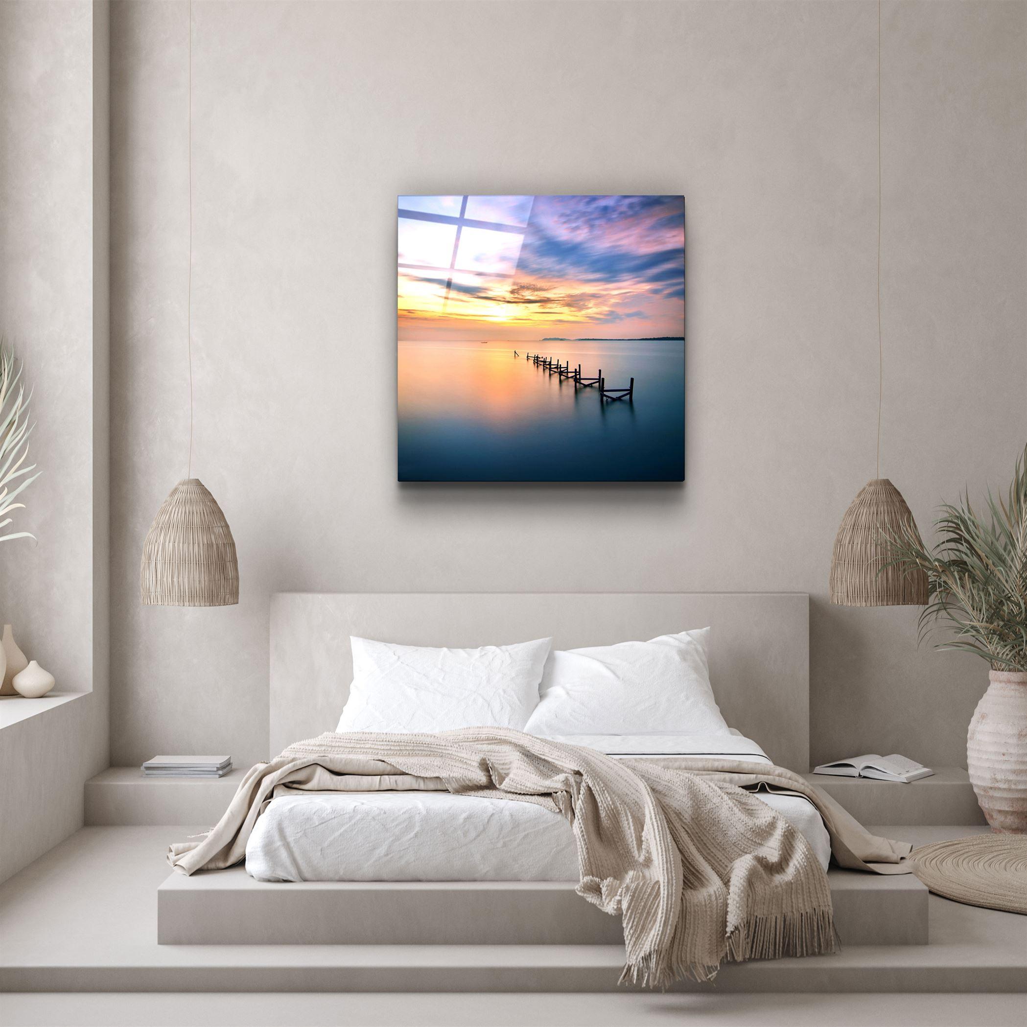 ・"Sunset"・Glass Wall Art