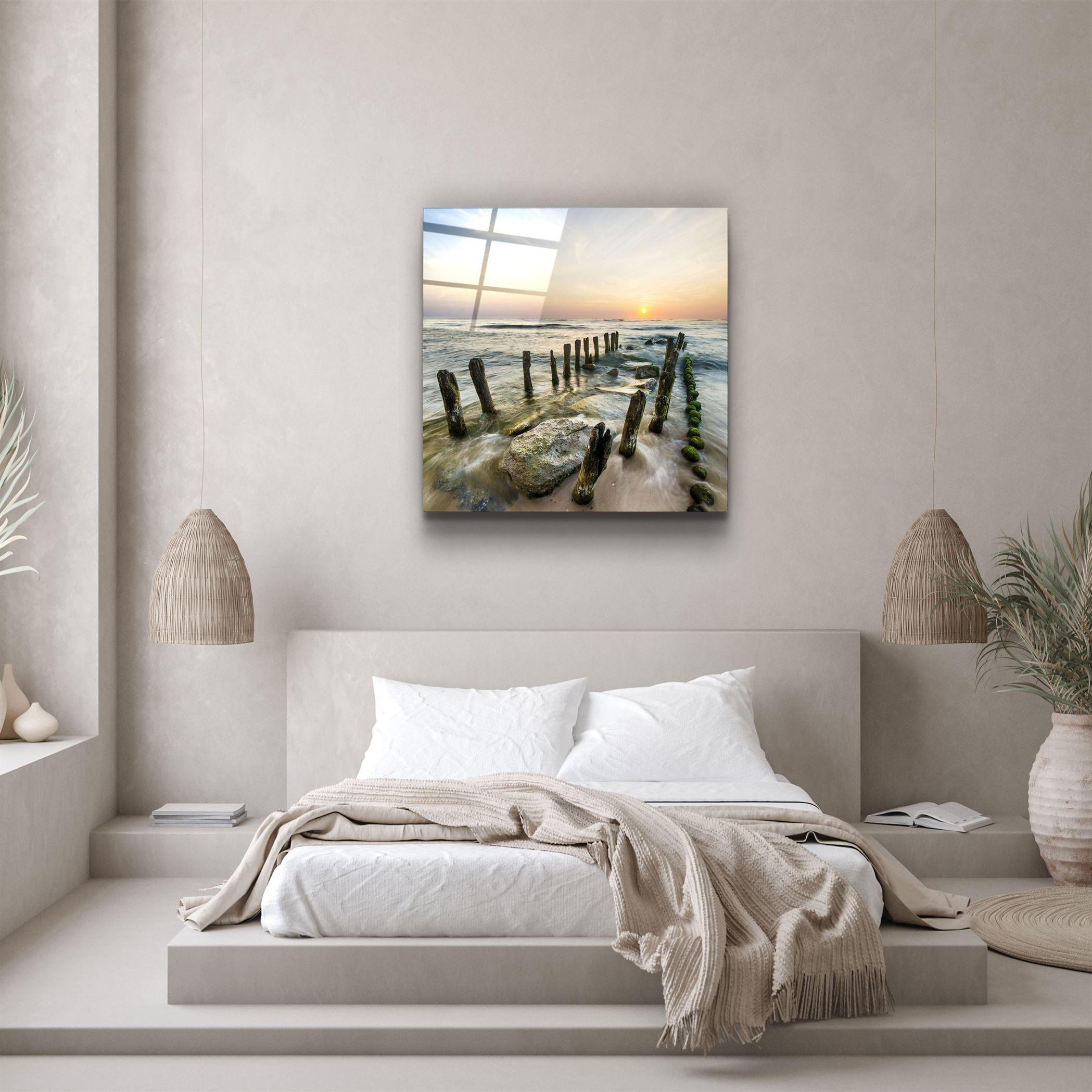 ・"Ruined Dock"・Glass Wall Art