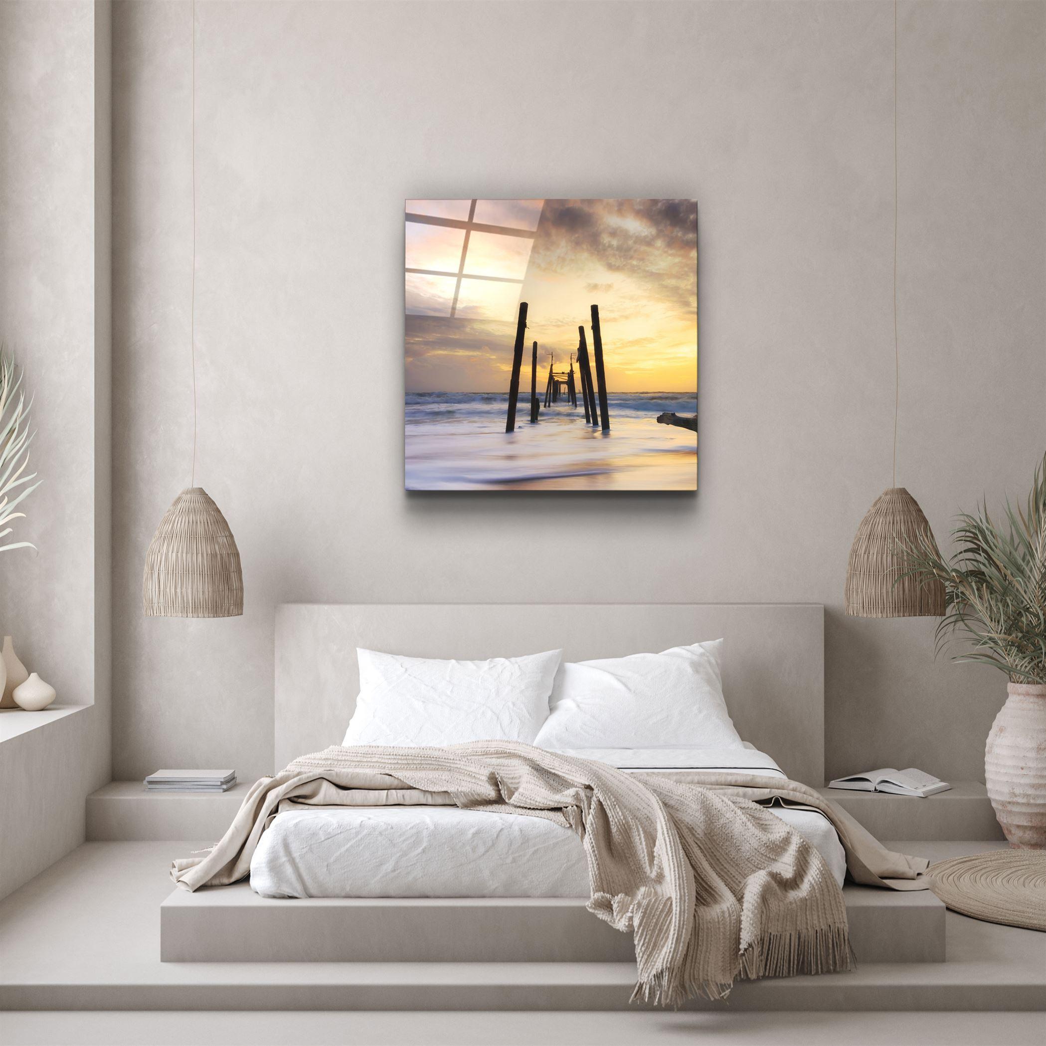 ・"Ruined Dock"・Glass Wall Art