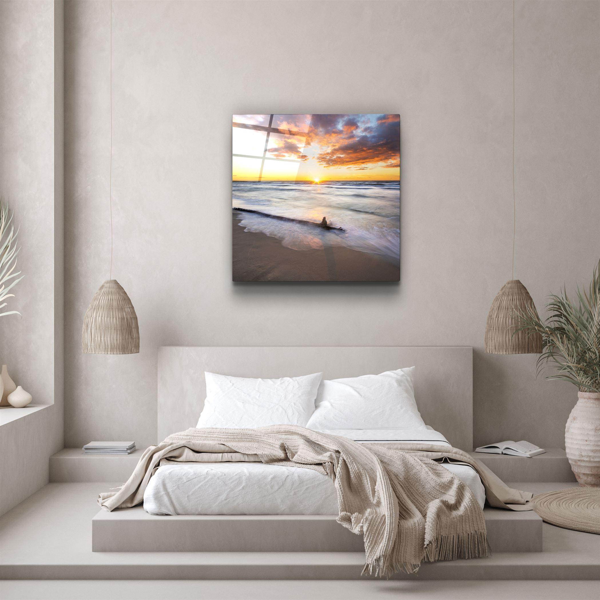・"Sunset"・Glass Wall Art