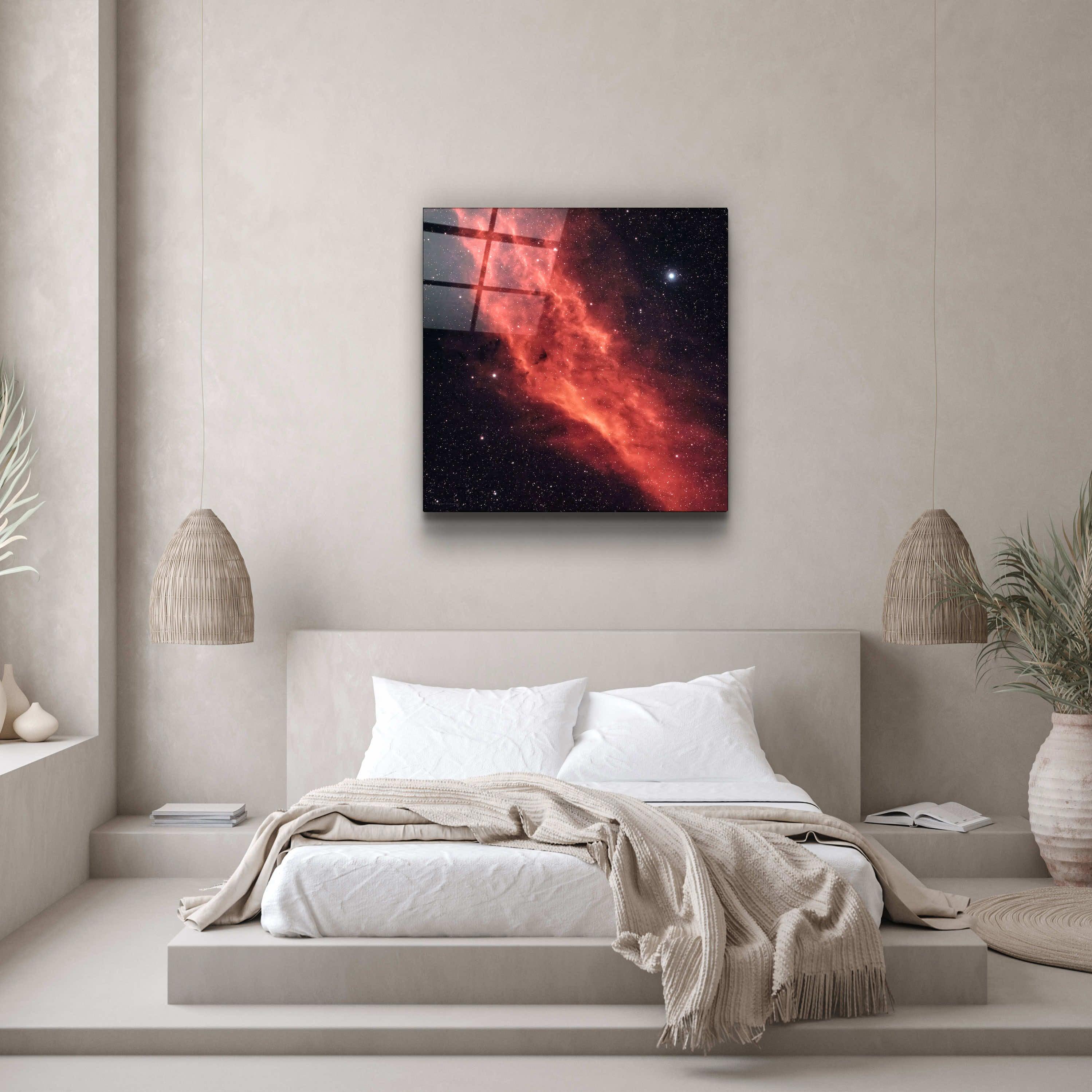 ."Deep Galaxy". Designer's Collection Glass Wall Art