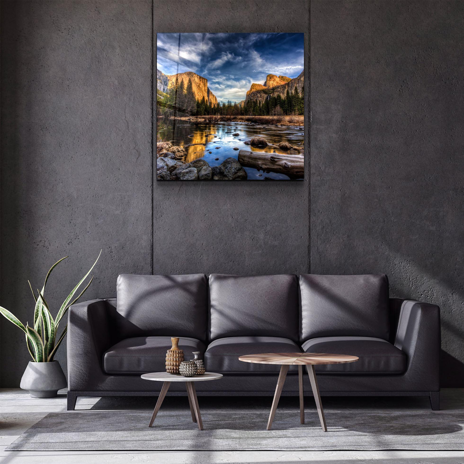 ・"Silent River"・Glass Wall Art