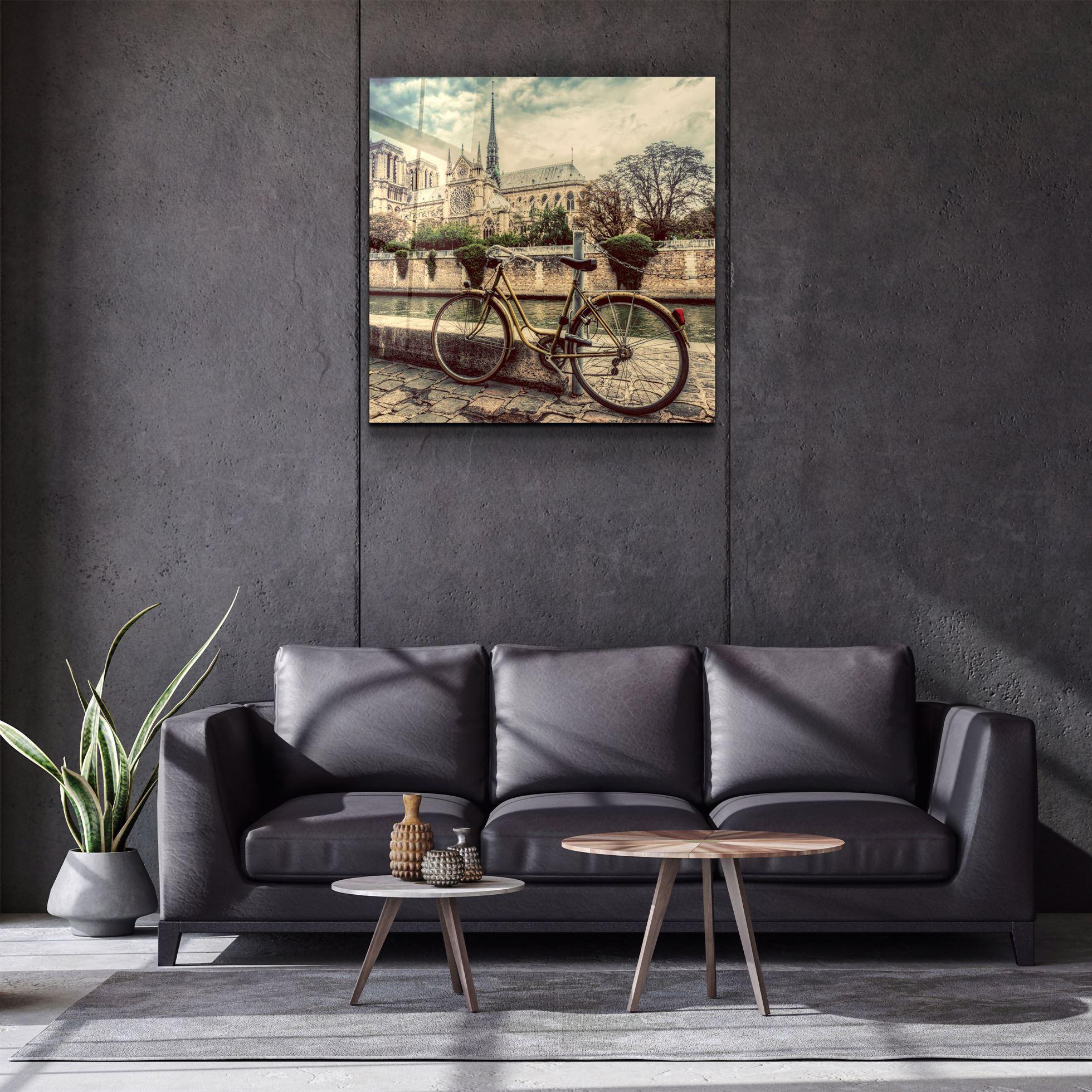・"Bicycle"・Glass Wall Art - ArtDesigna Glass Printing Wall Art