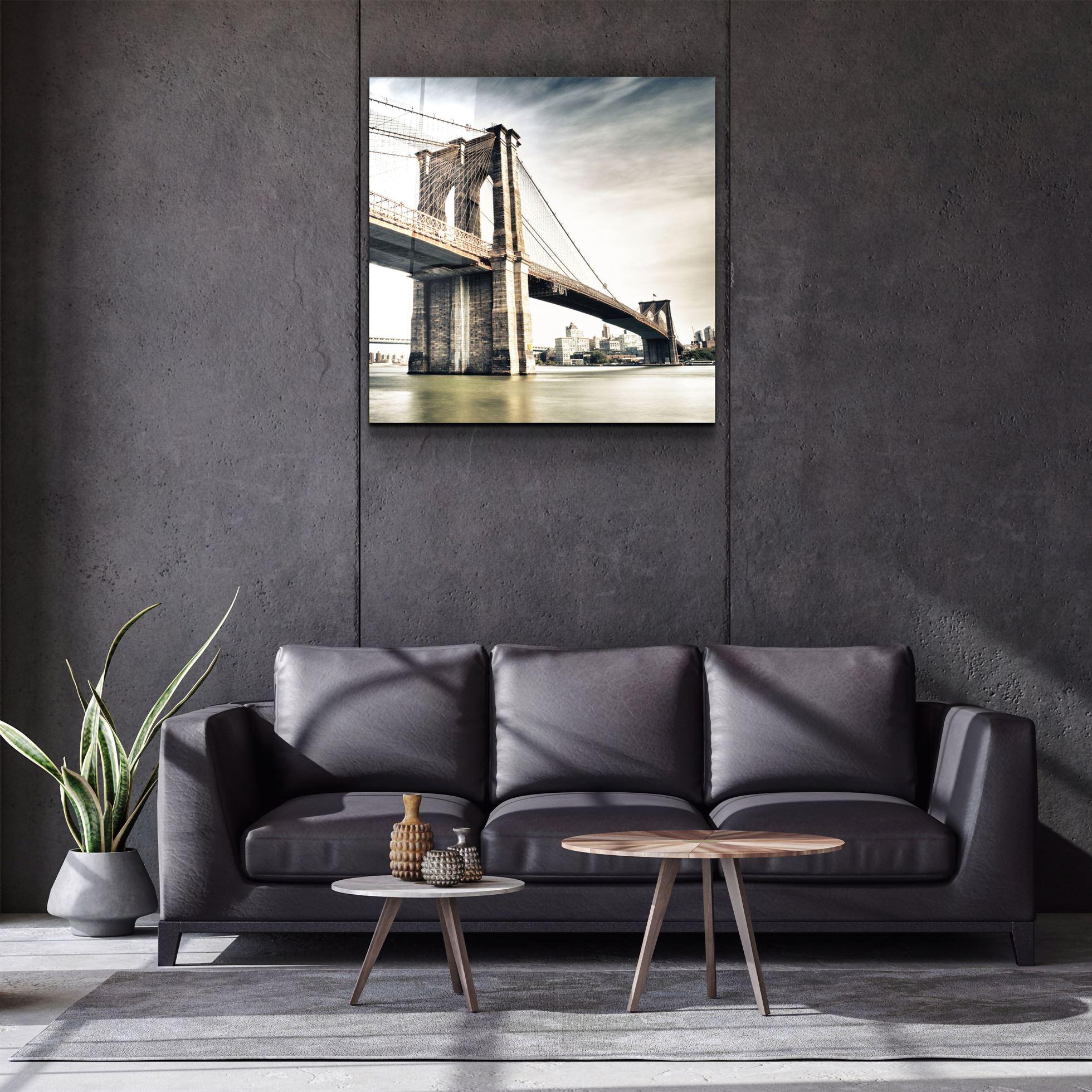 ・"Brooklyn Bridge"・Glass Wall Art