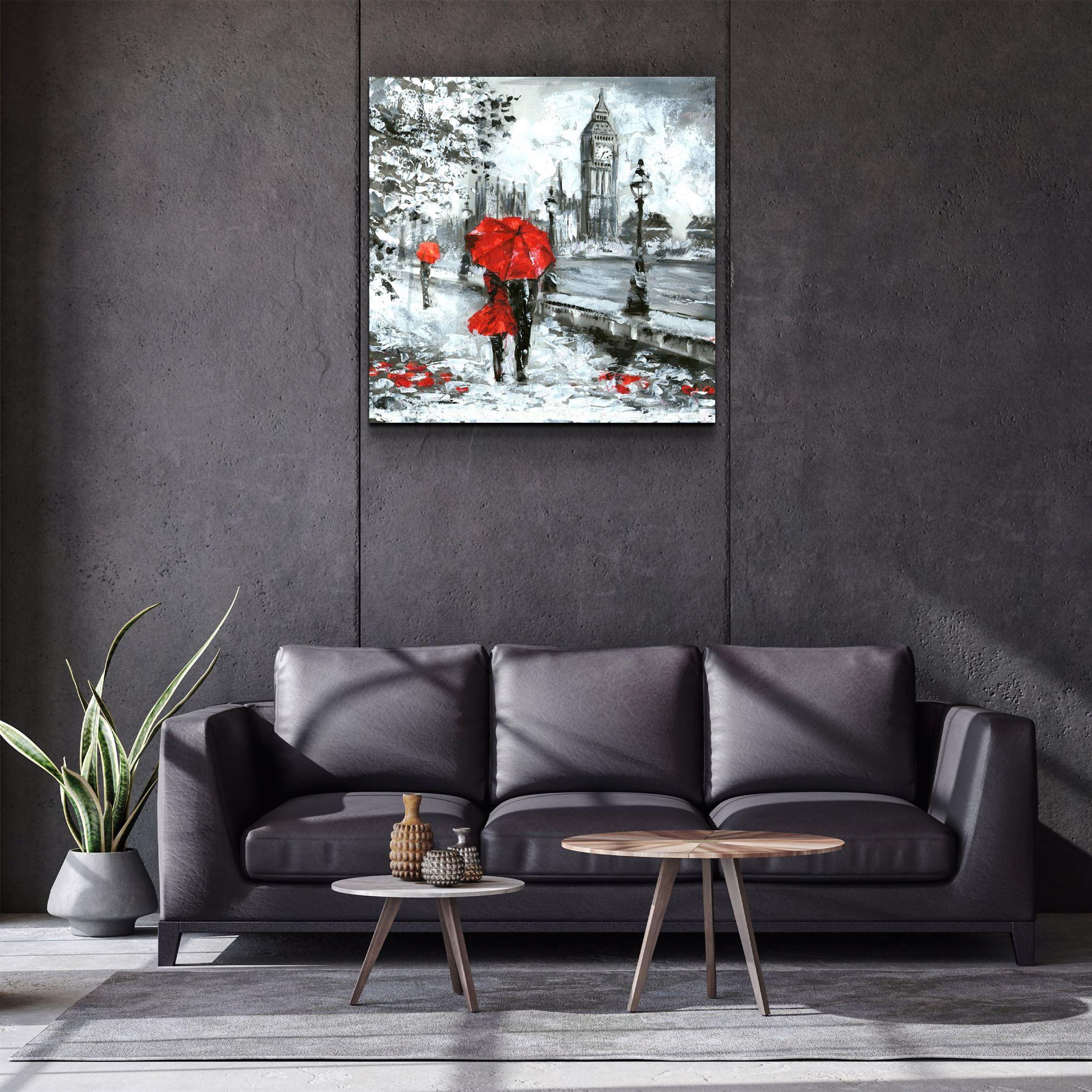 ・"London"・Glass Wall Art