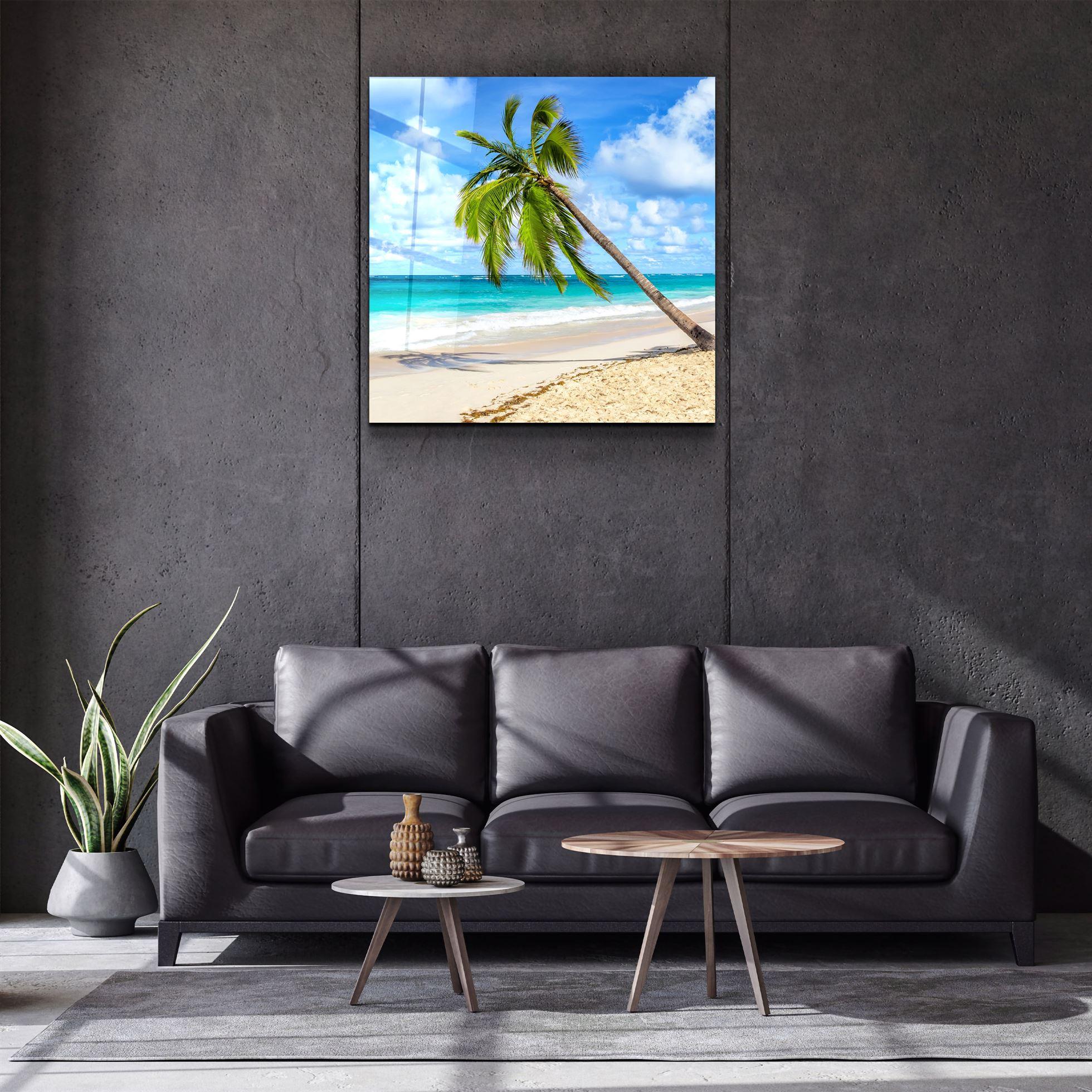 ・"Palm Tree"・Glass Wall Art