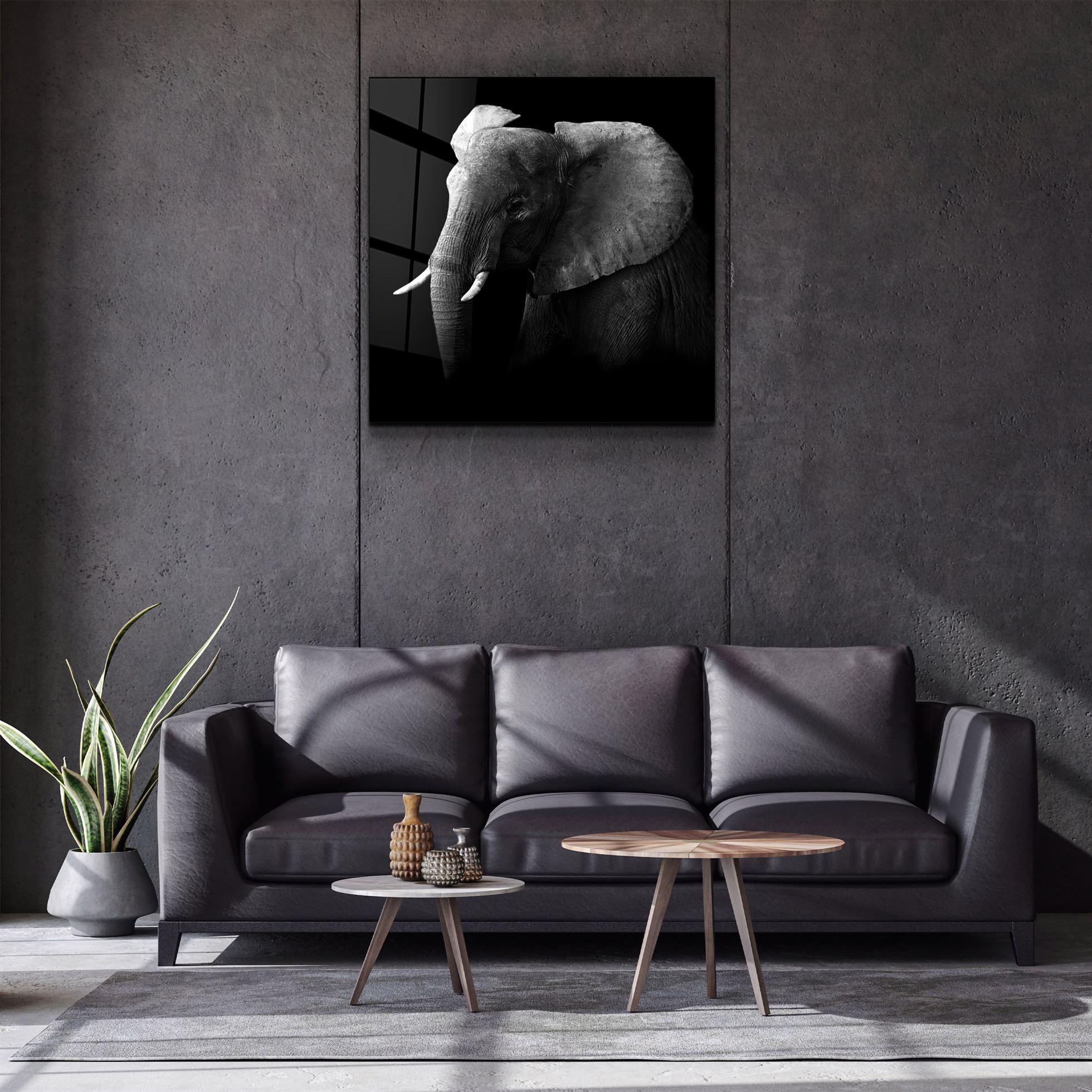 ・"Elephant"・Glass Wall Art