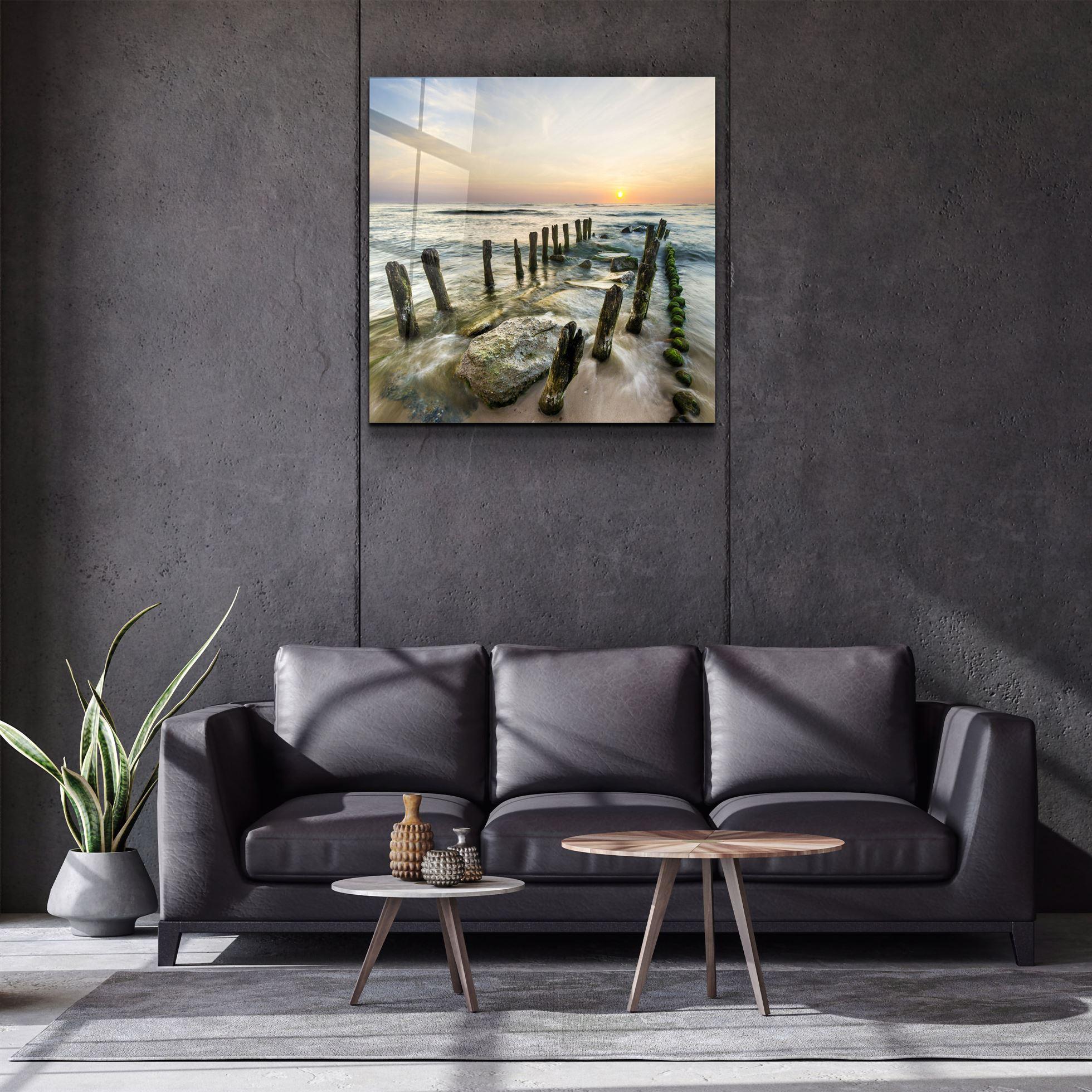 ・"Ruined Dock"・Glass Wall Art