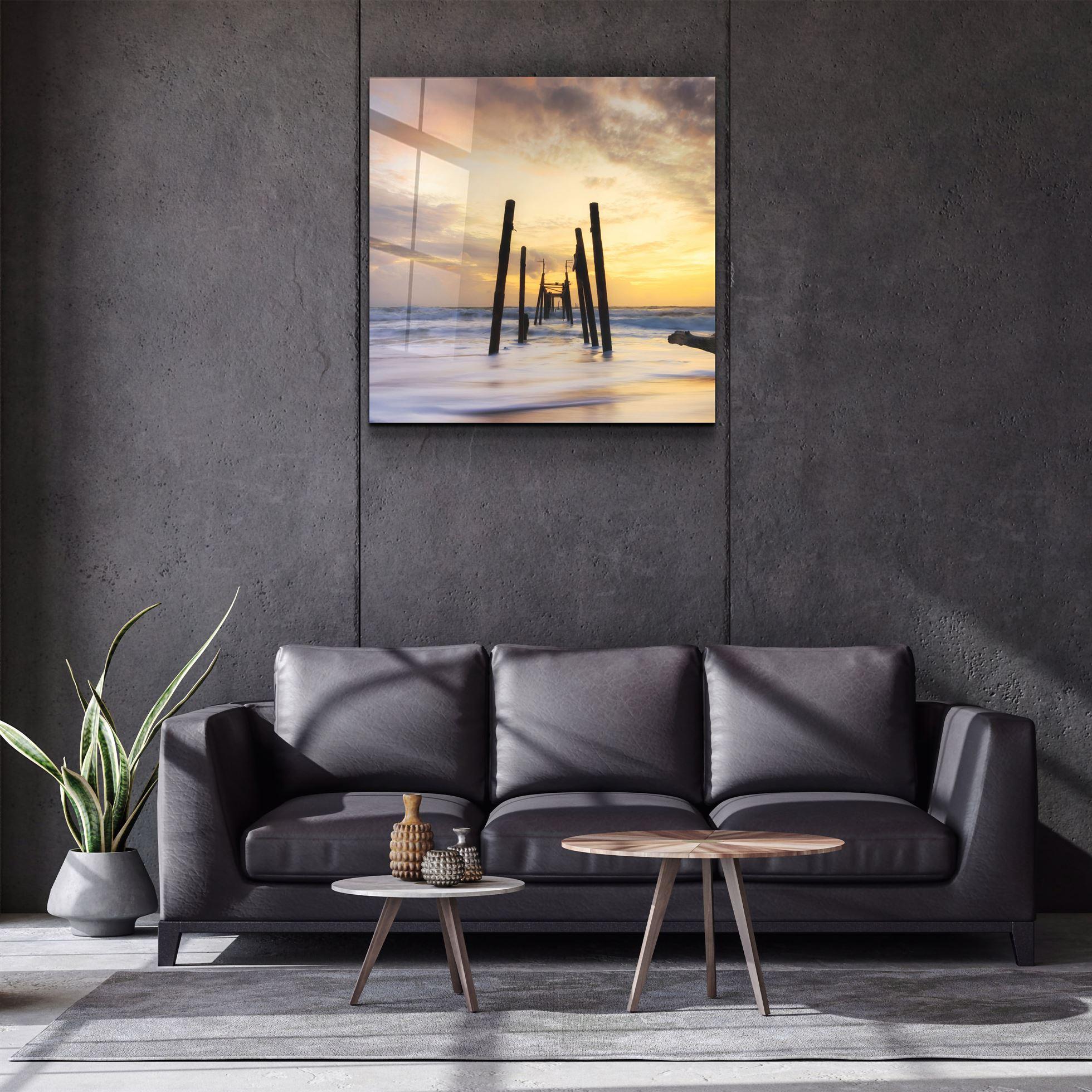 ・"Ruined Dock"・Glass Wall Art