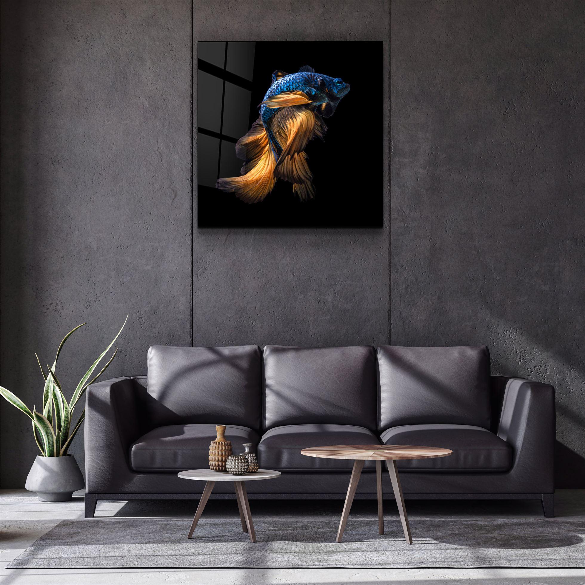 ・"Betta Fish"・Glass Wall Art