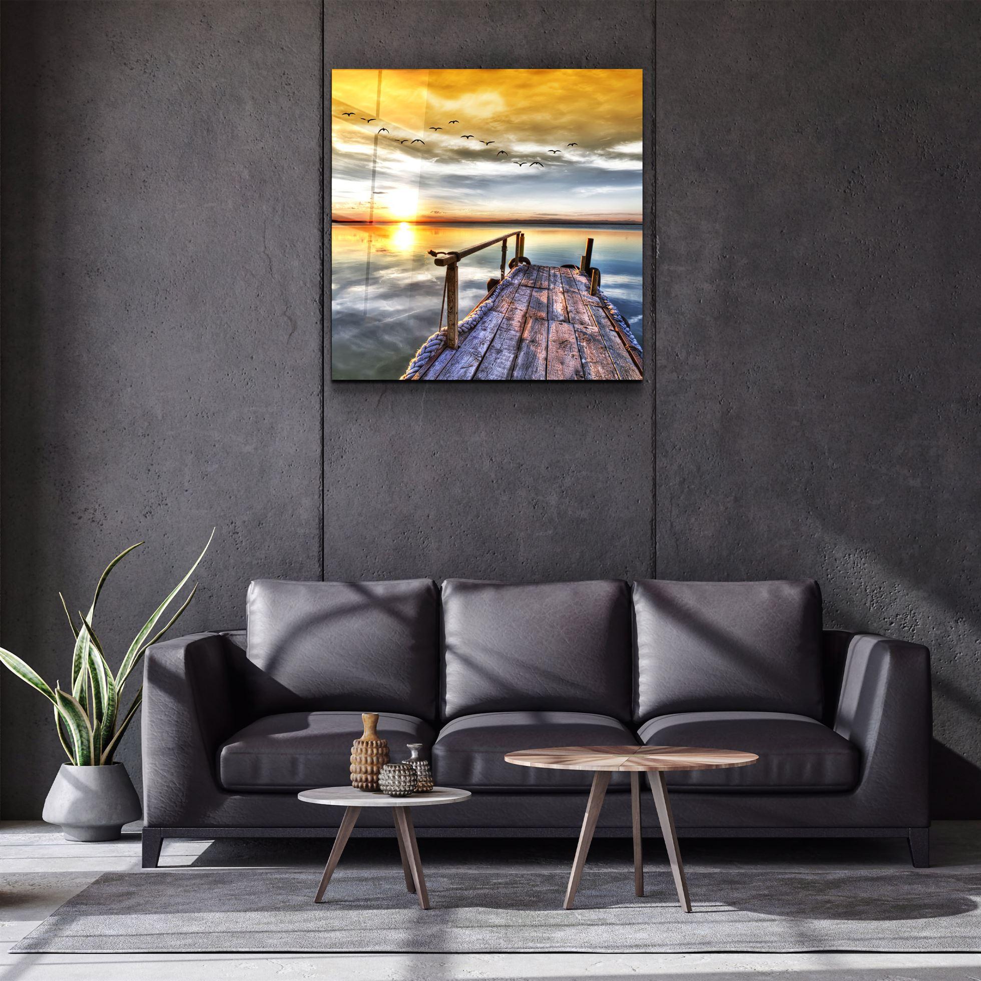 ・"Sunset Landscape"・Glass Wall Art