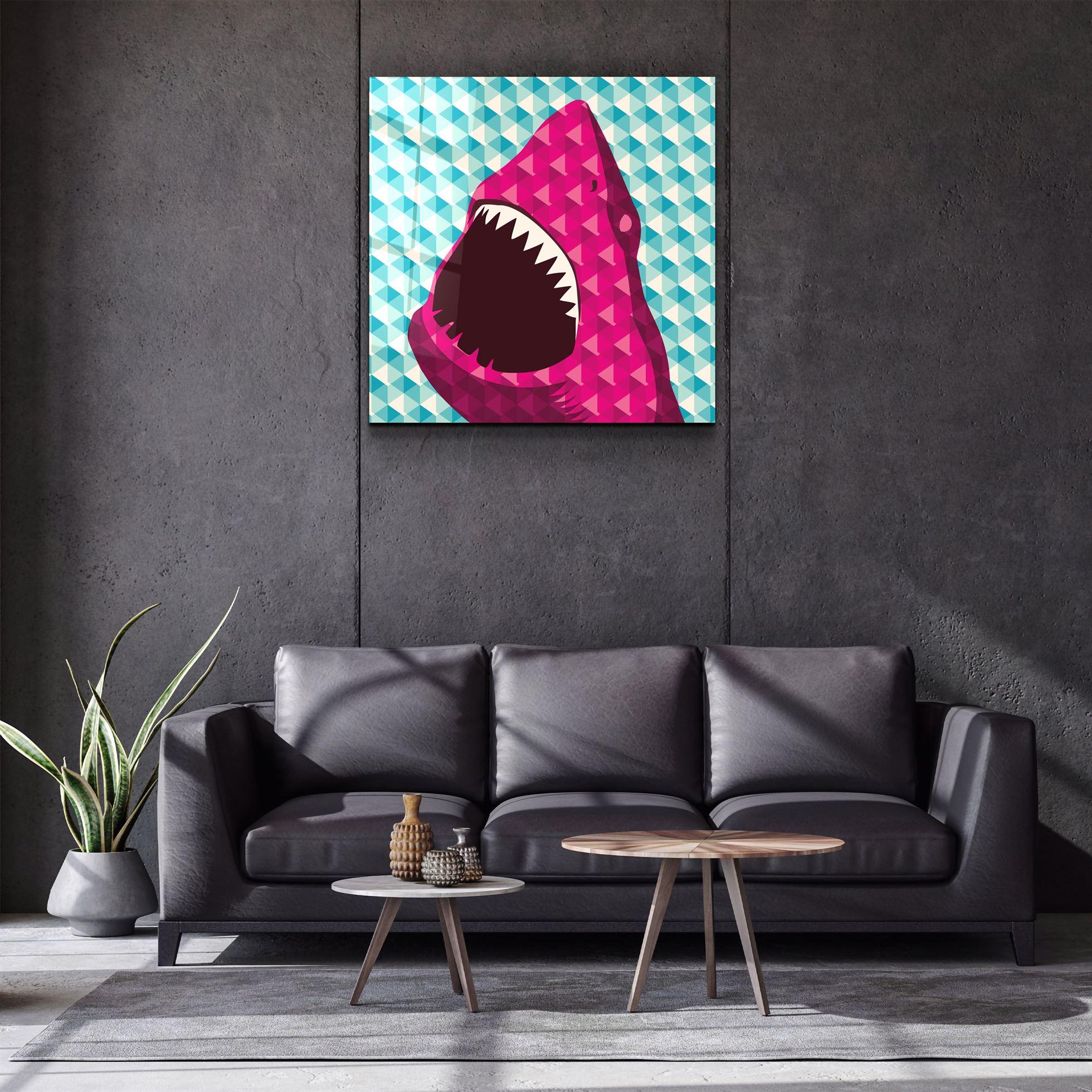 ・"Shark"・Glass Wall Art