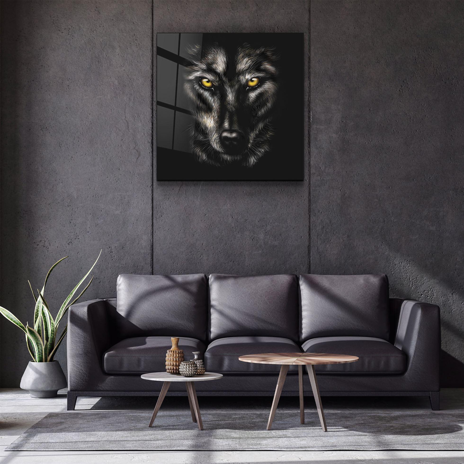 ・"Yellow eyes"・Glass Wall Art