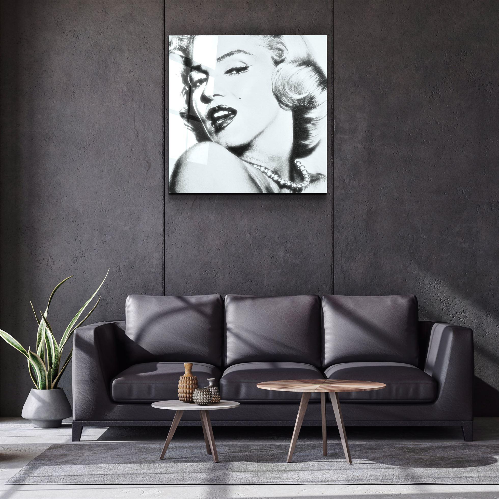 ・"Marilyn Monroe"・Glass Wall Art