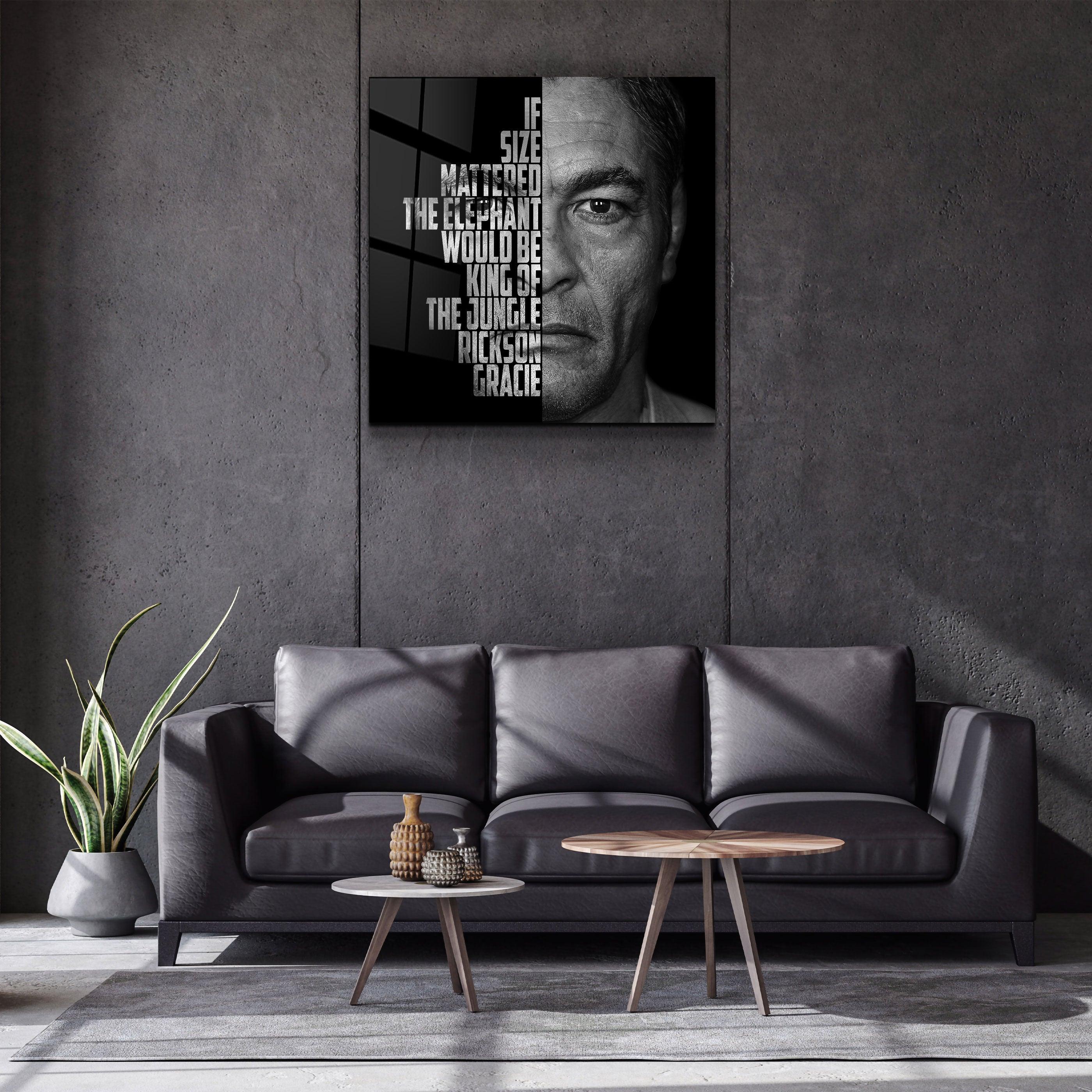 ・"Rickson Gracie"・Designers Collection Glass Wall Art