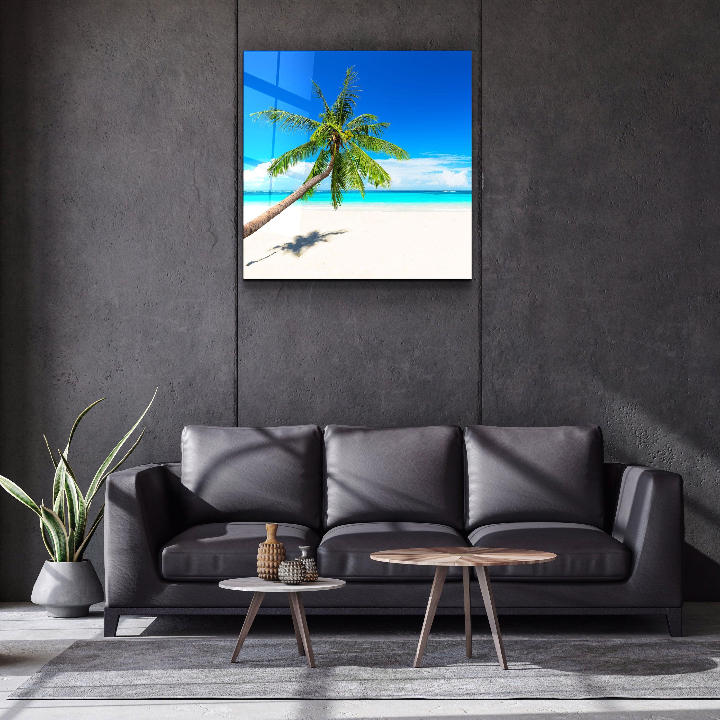・"Palm Tree"・Glass Wall Art