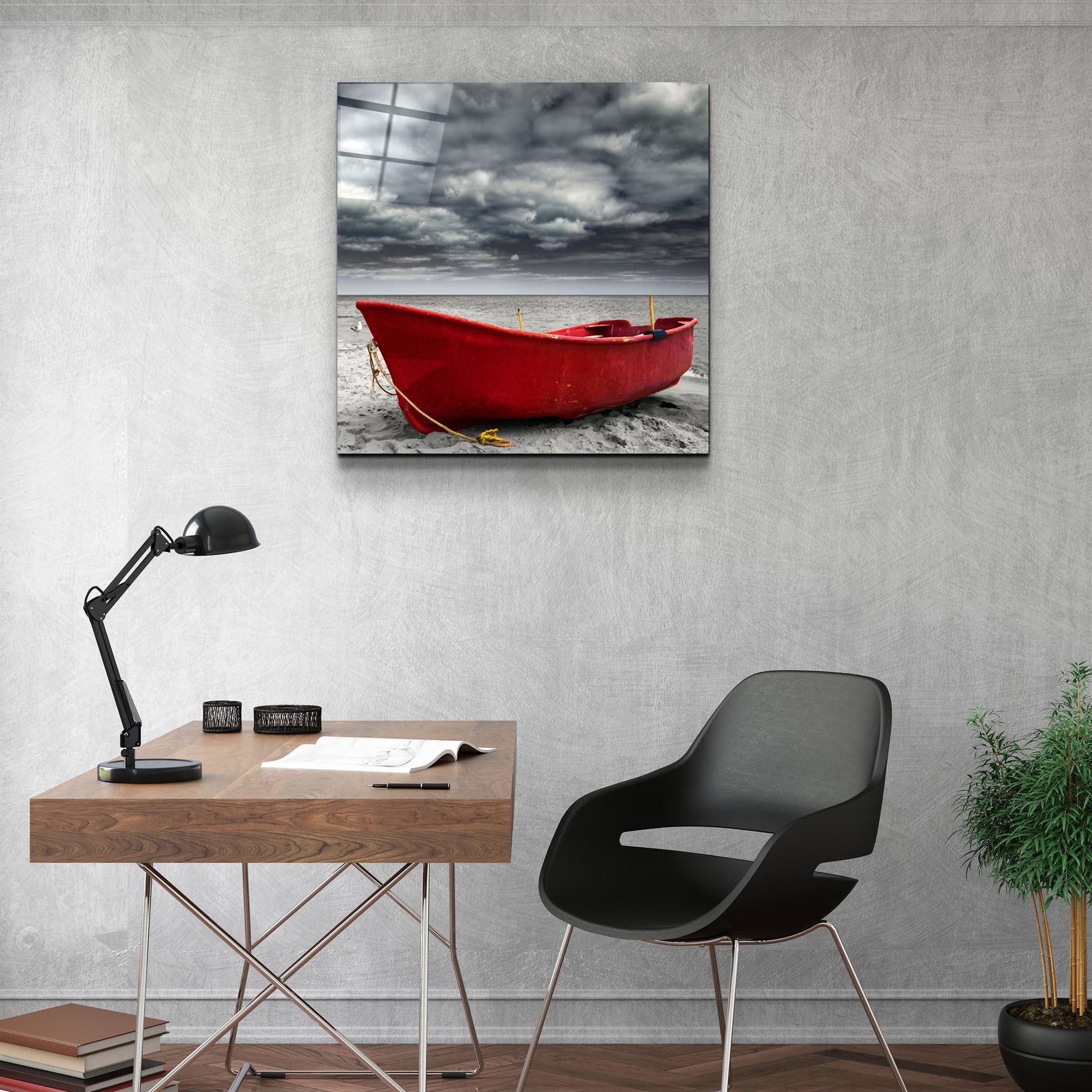 ・"Sailing Boat"・Glass Wall Art