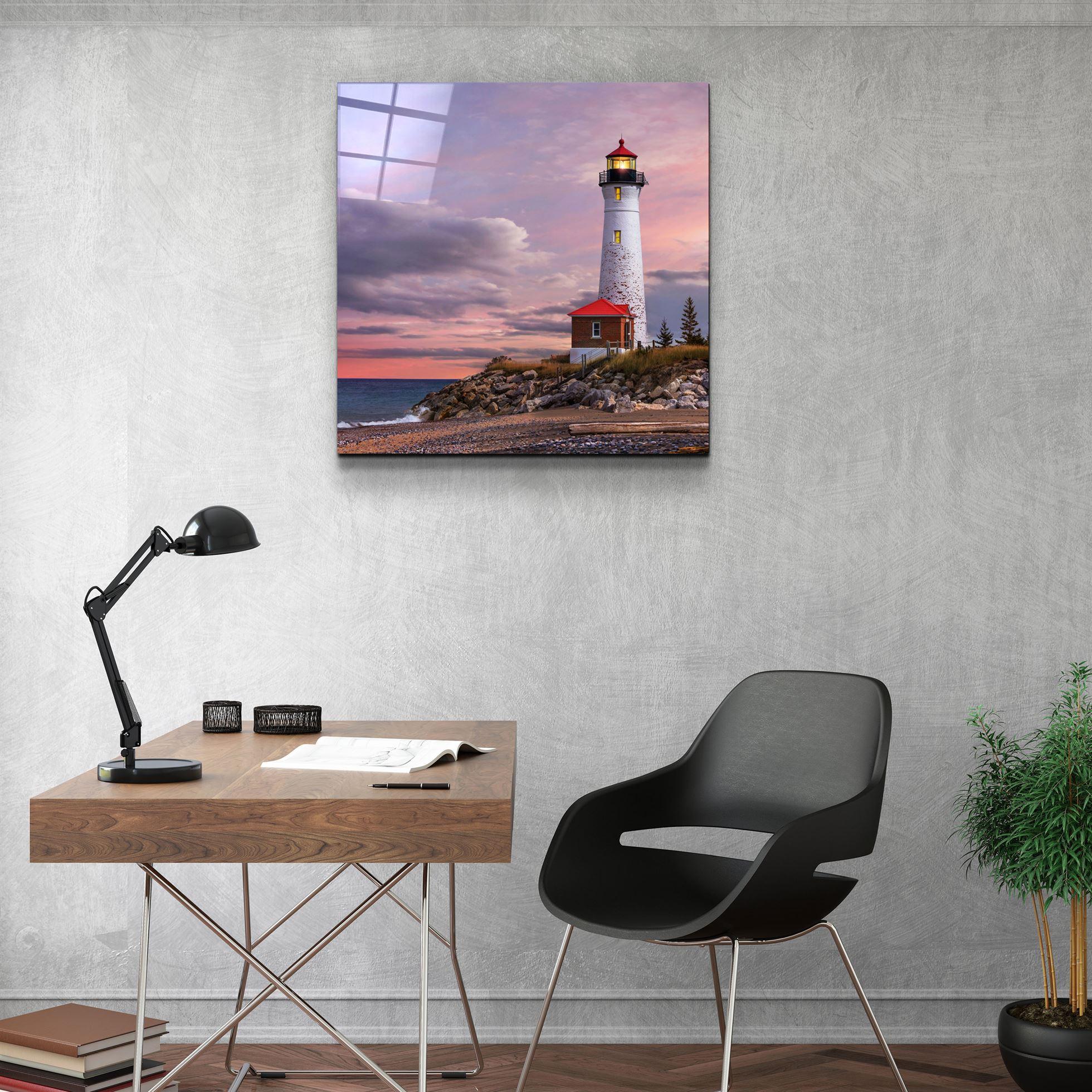 ・"Lighthouse"・Glass Wall Art