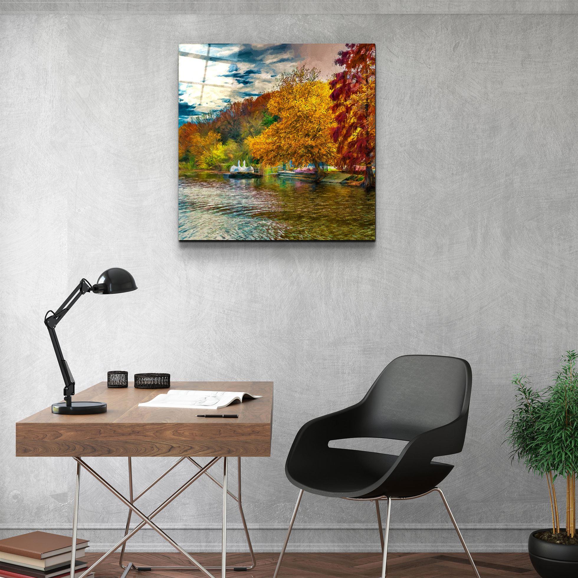 ・"Lake"・Glass Wall Art