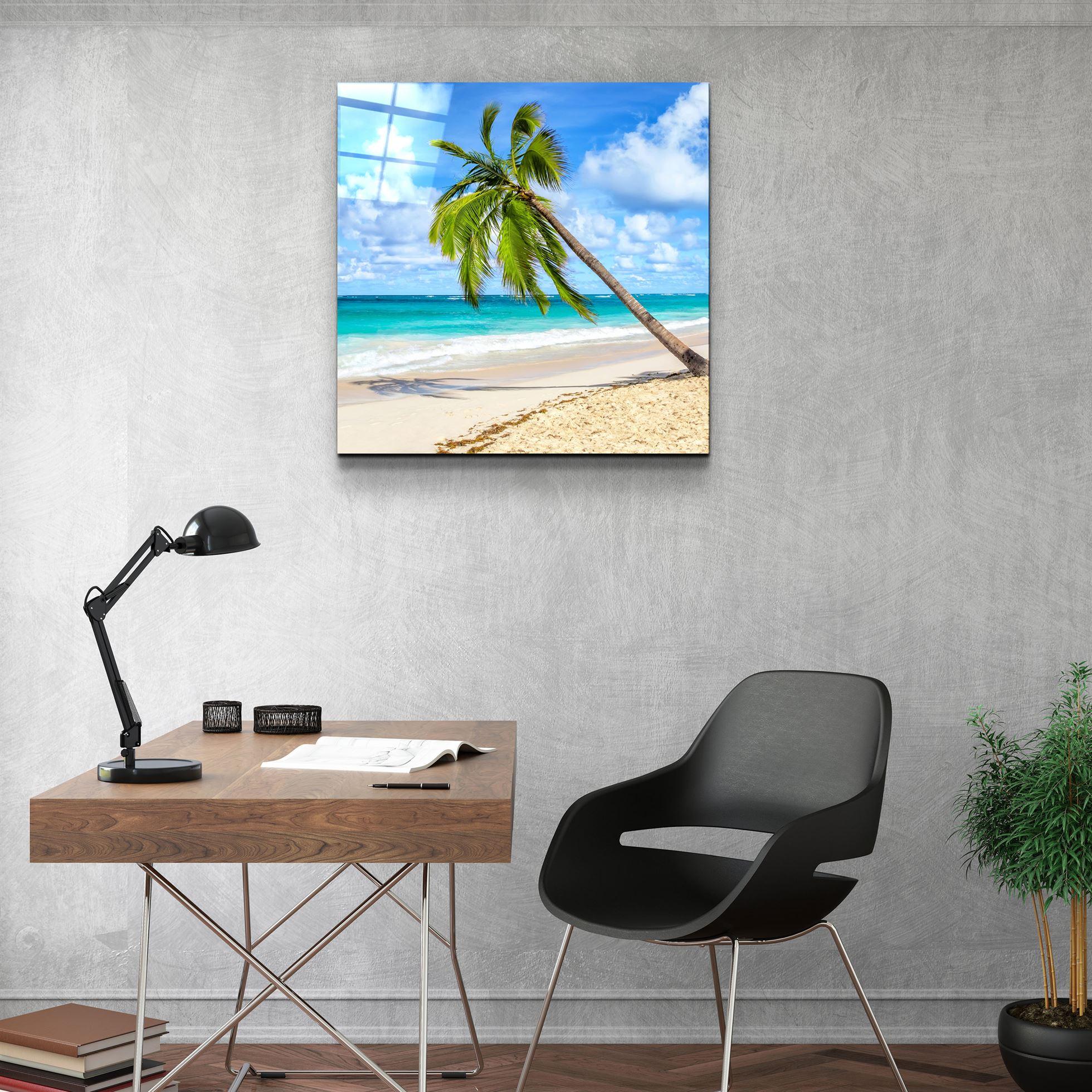 ・"Palm Tree"・Glass Wall Art