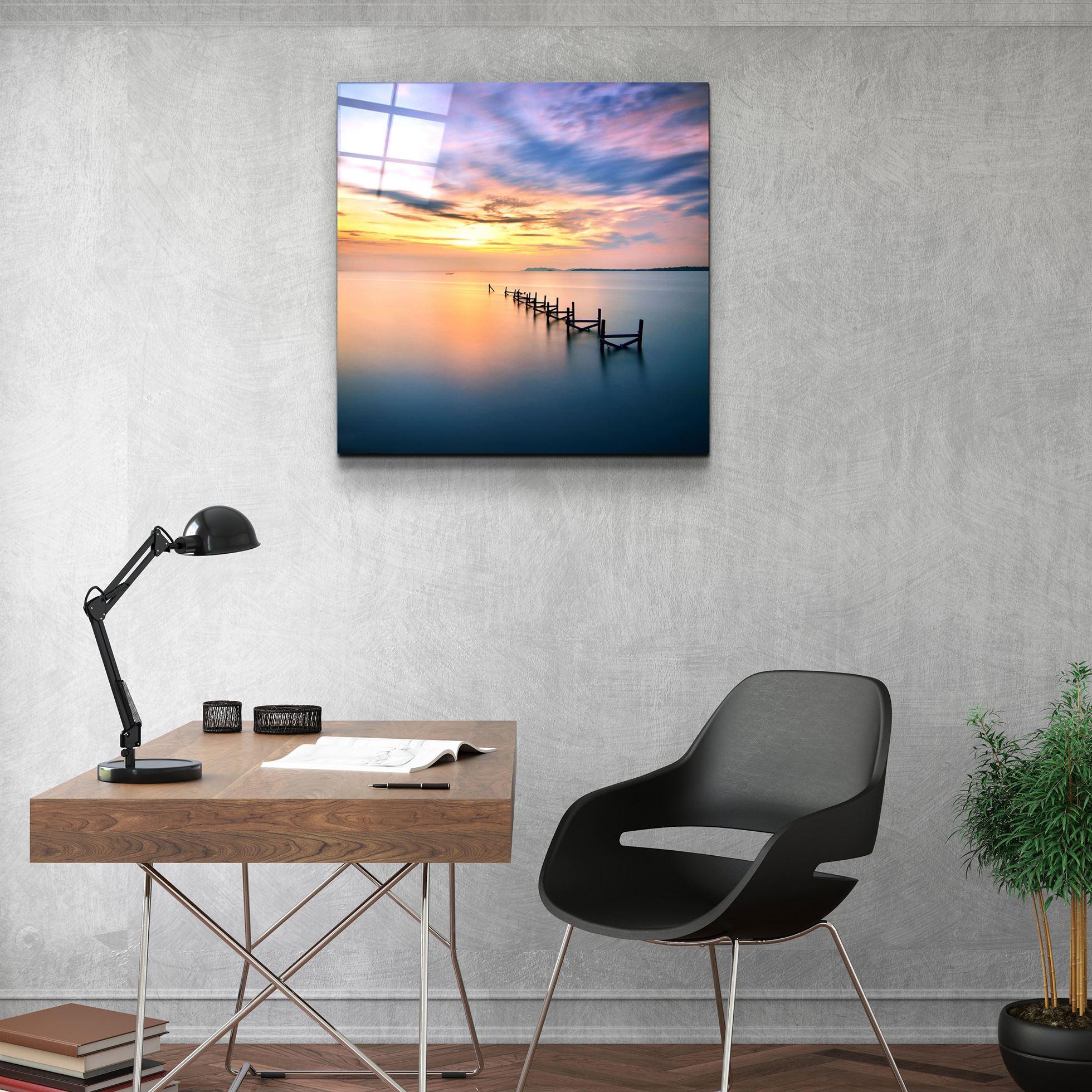 ・"Sunset"・Glass Wall Art