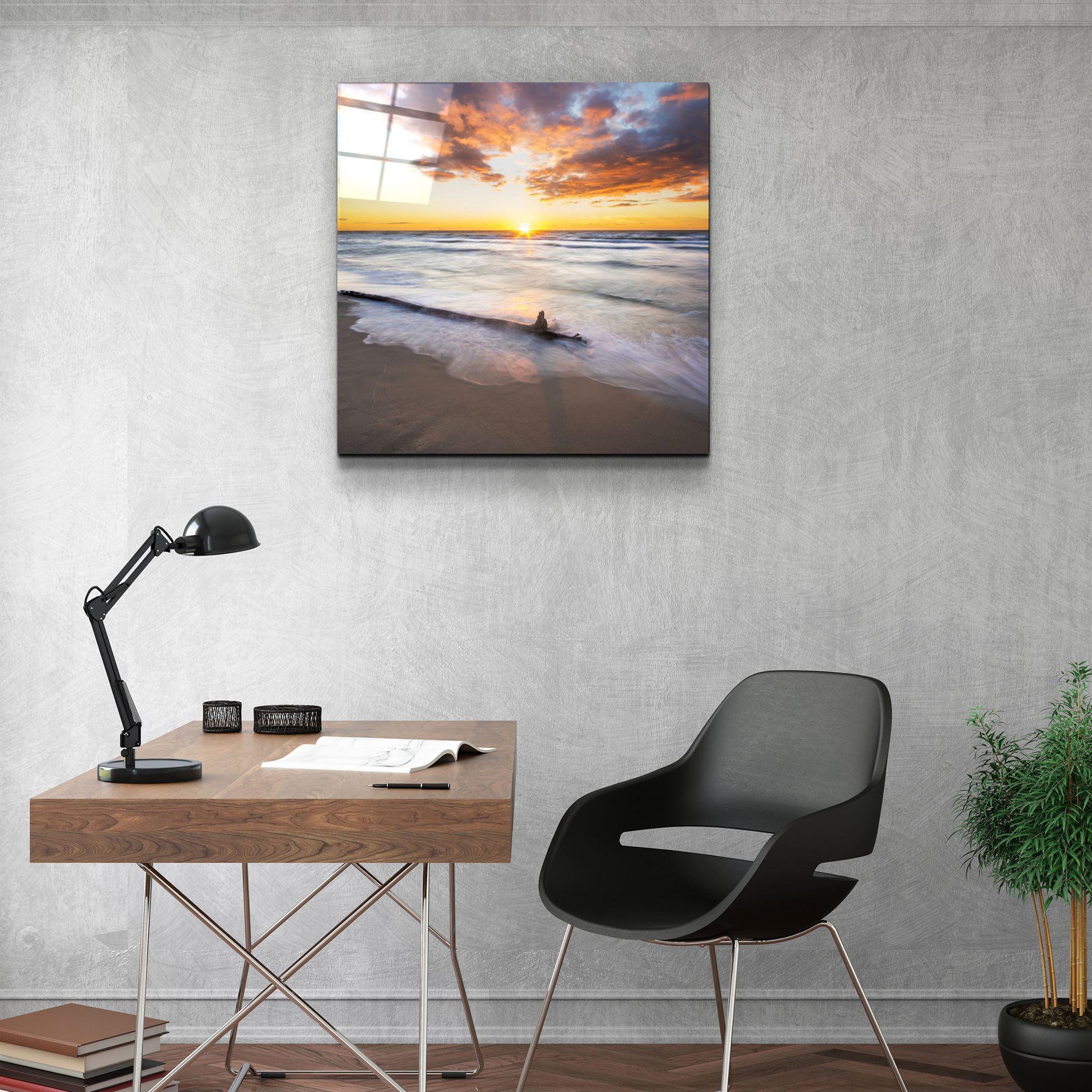 ・"Sunset"・Glass Wall Art