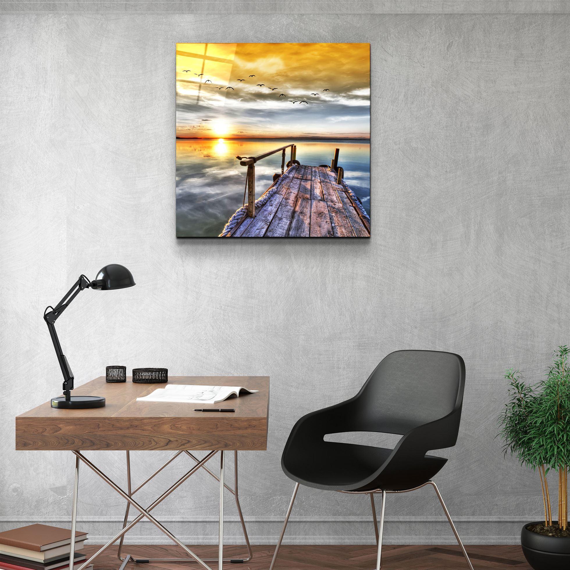 ・"Sunset Landscape"・Glass Wall Art
