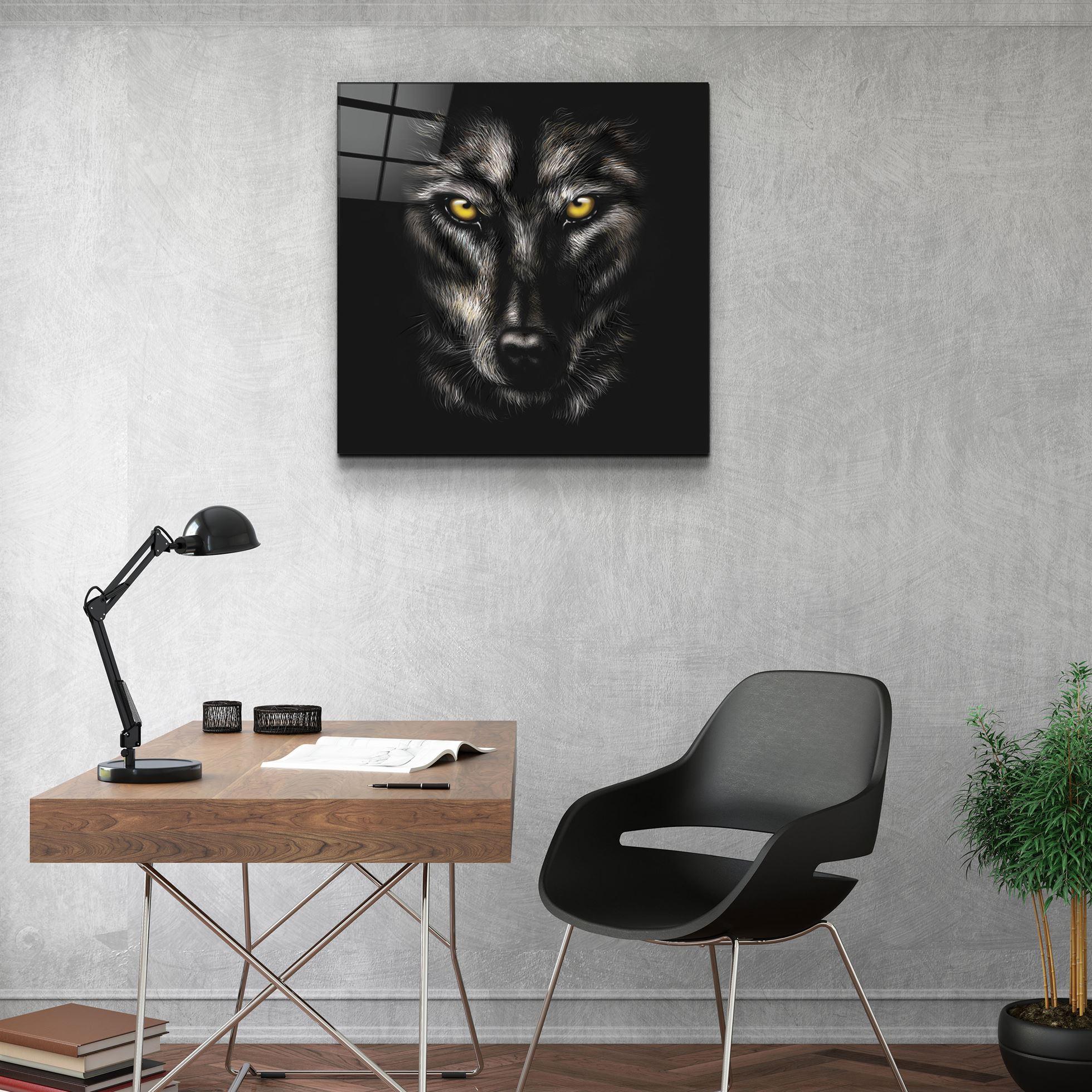 ・"Yellow eyes"・Glass Wall Art