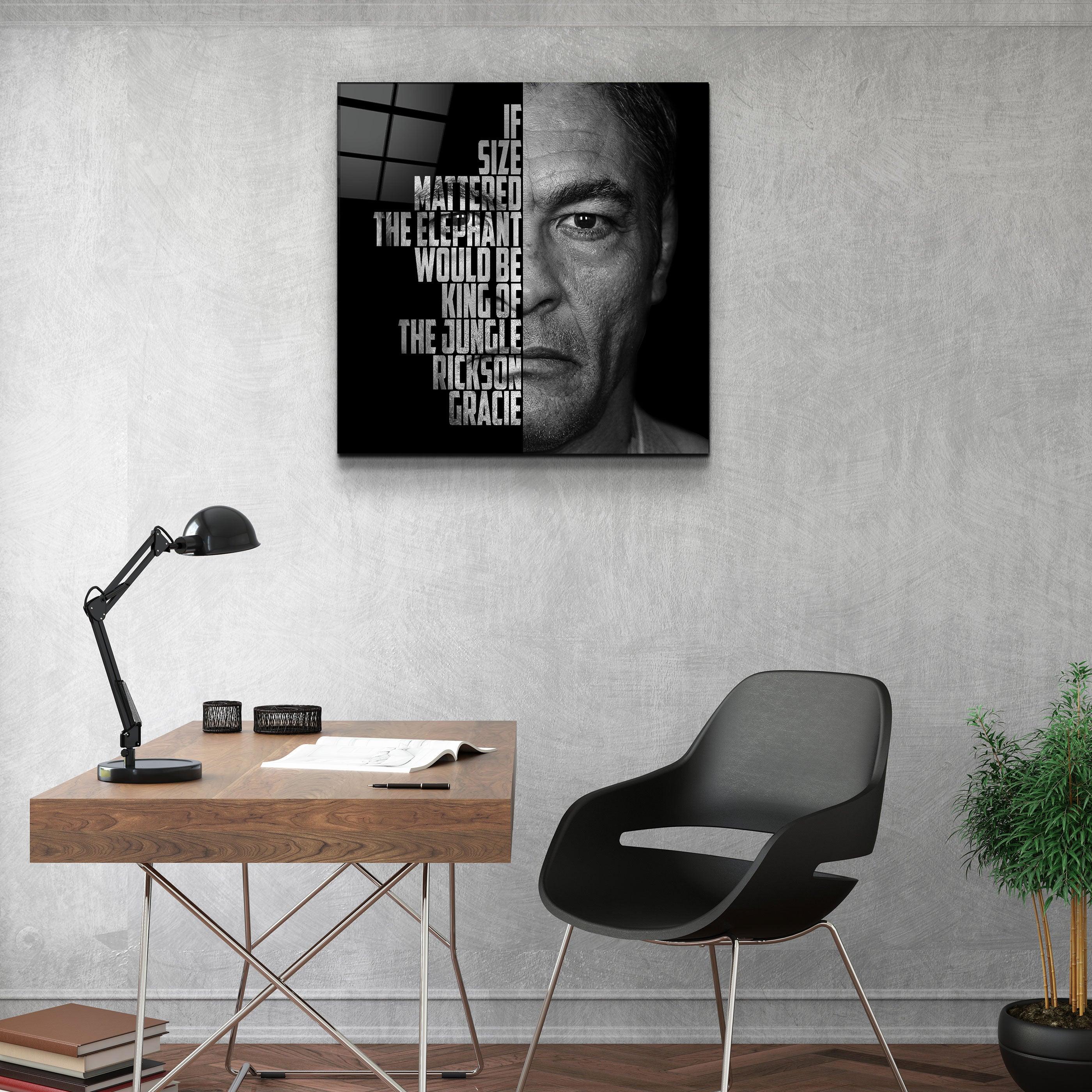 ・"Rickson Gracie"・Designers Collection Glass Wall Art