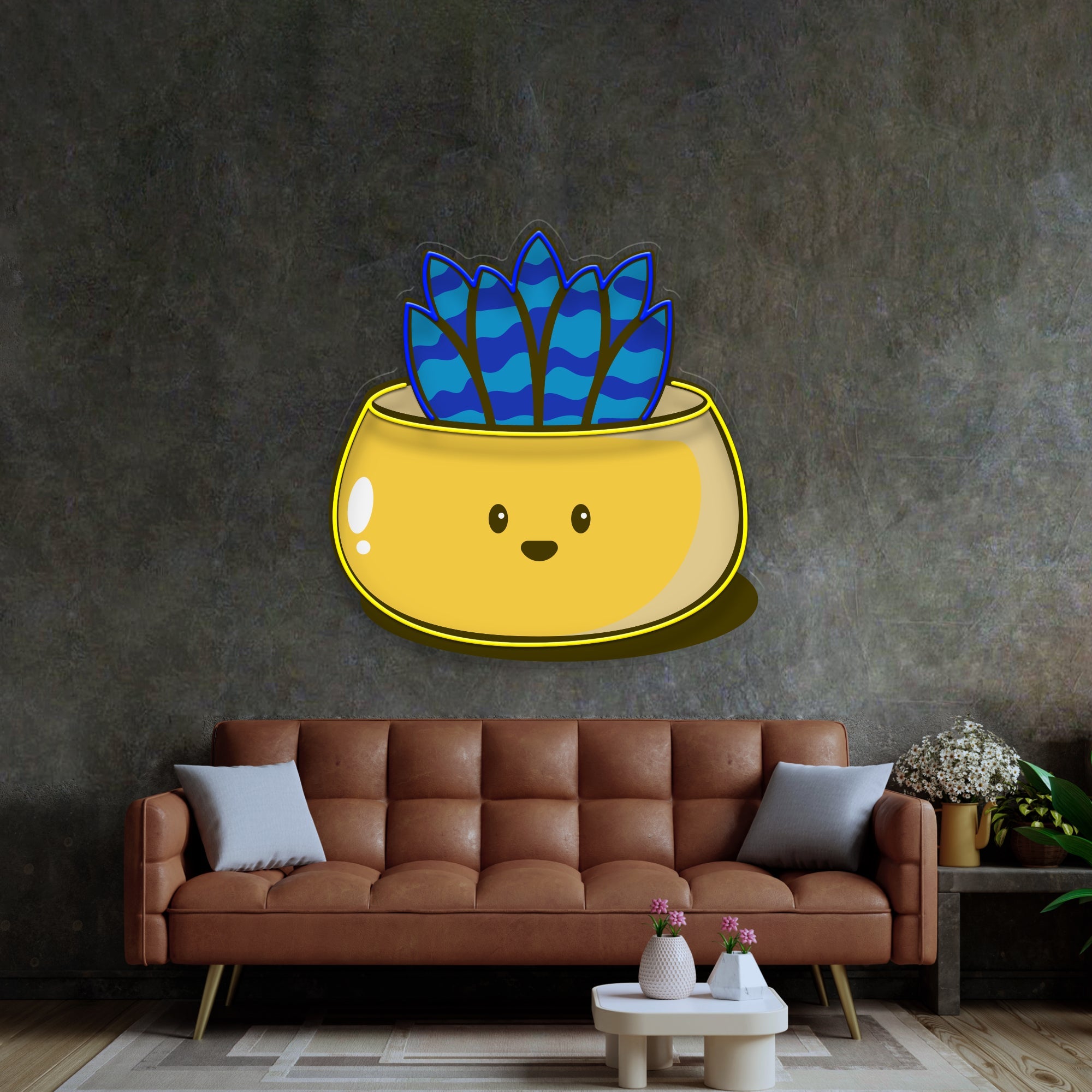 Kawaii Cactus Funny LED Neon Sign Light Pop Art