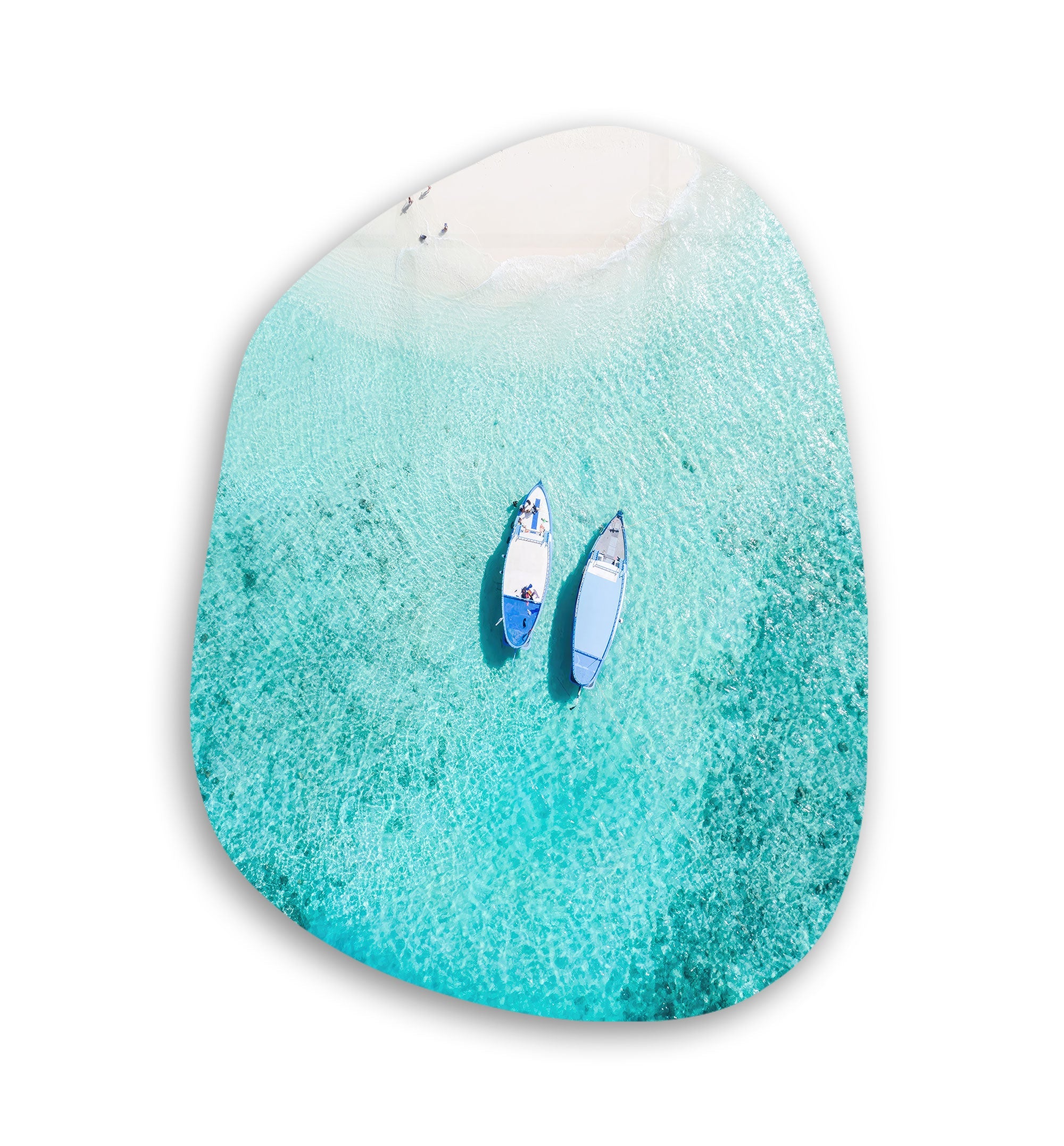 ・"Maldives"・Amorphous Collection Glass Wall Art