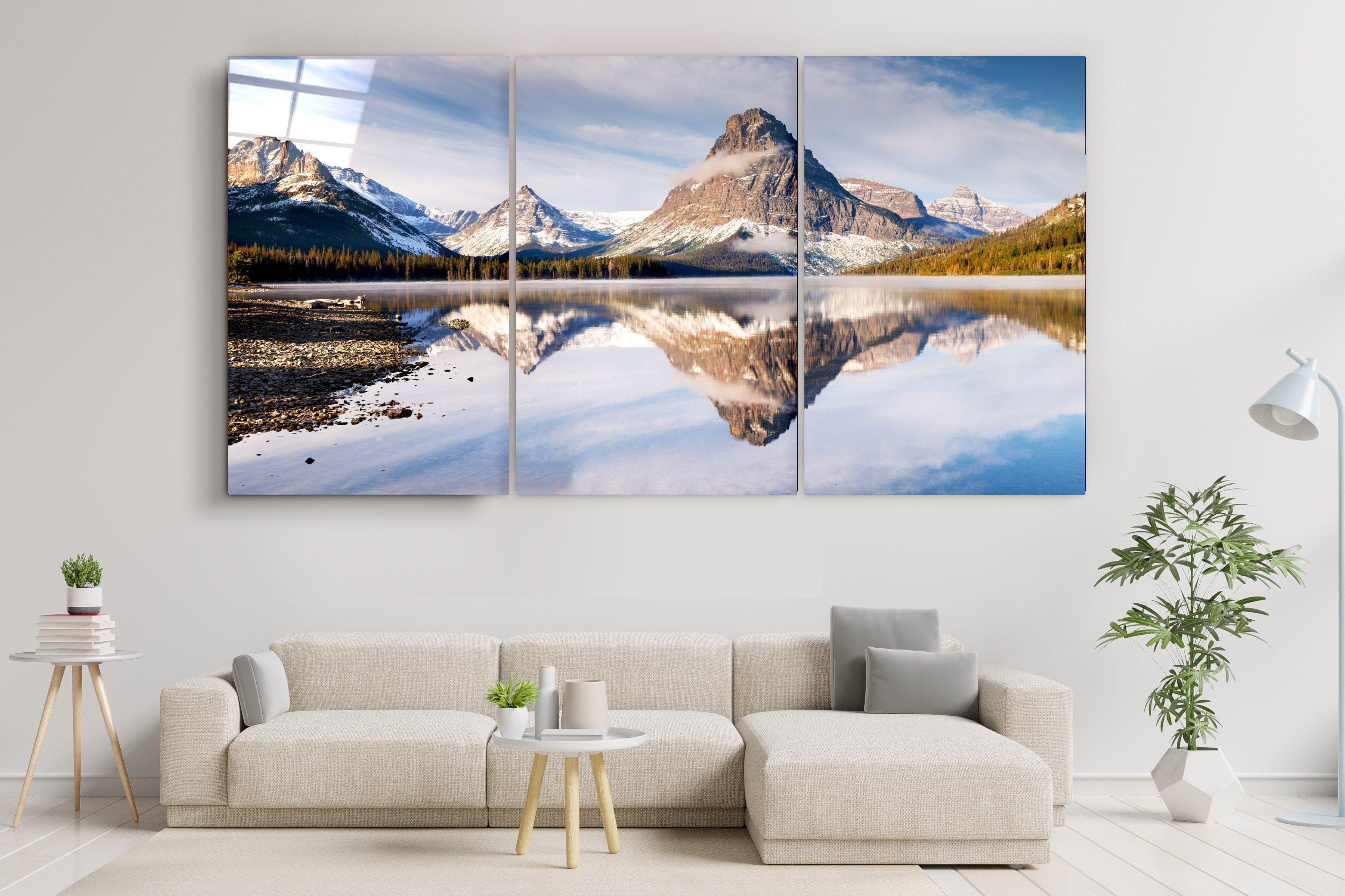 ・"Reflection of Nature - Trio"・Glass Wall Art