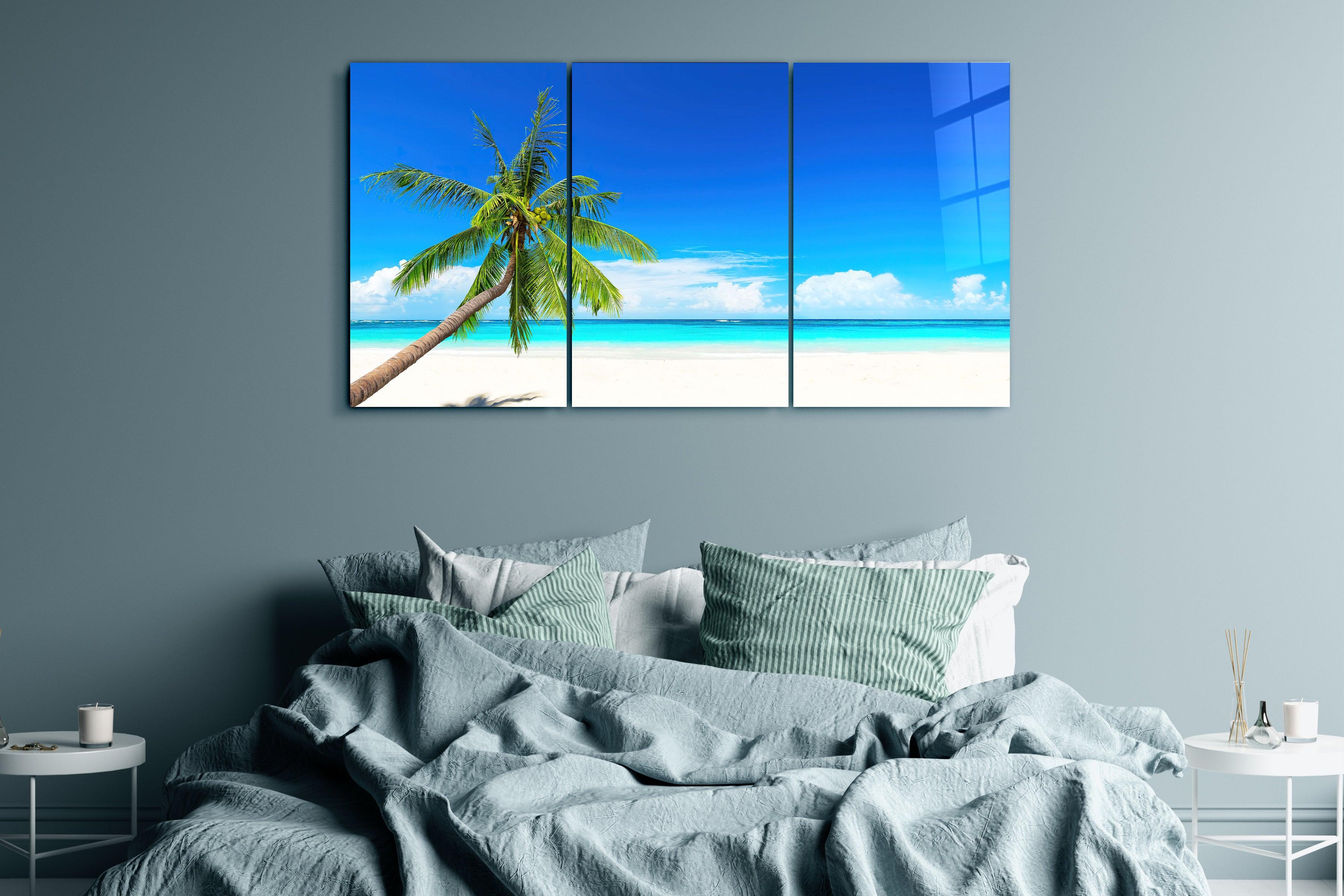 ・"Beach - Trio"・Glass Wall Art
