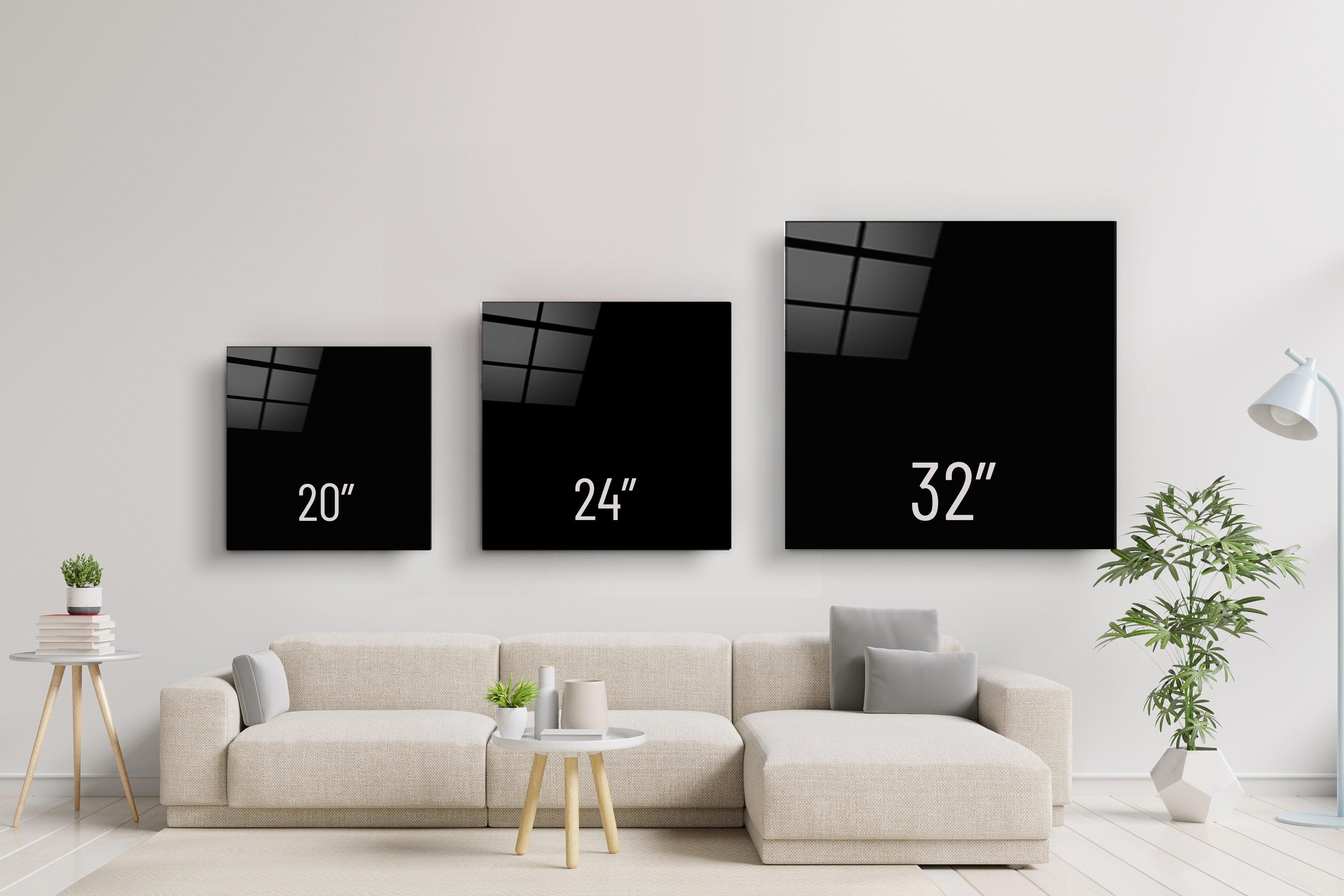 ."Skulls Combine". Glass Wall Art