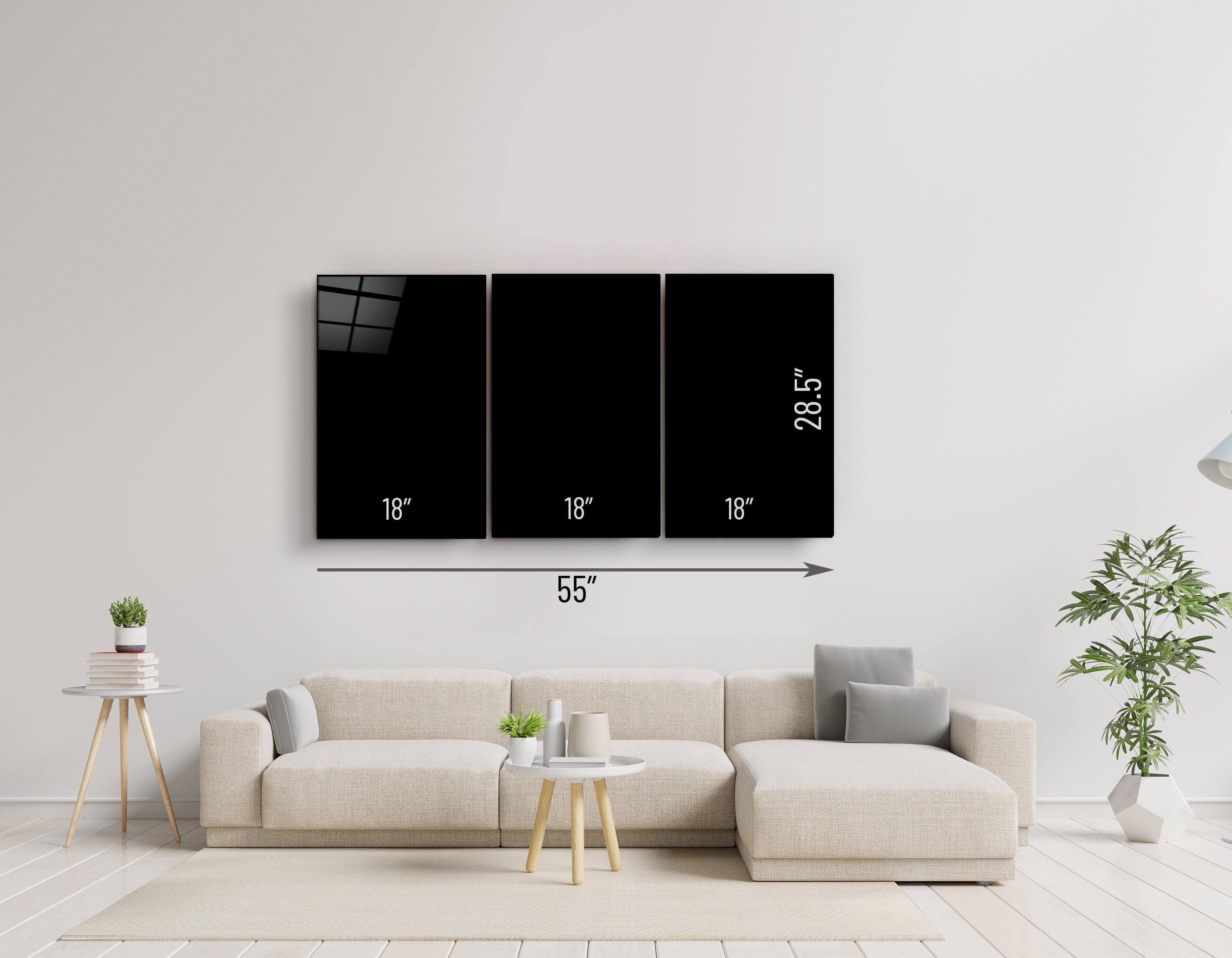 ・"Big Boyz - Trio"・Glass Wall Art