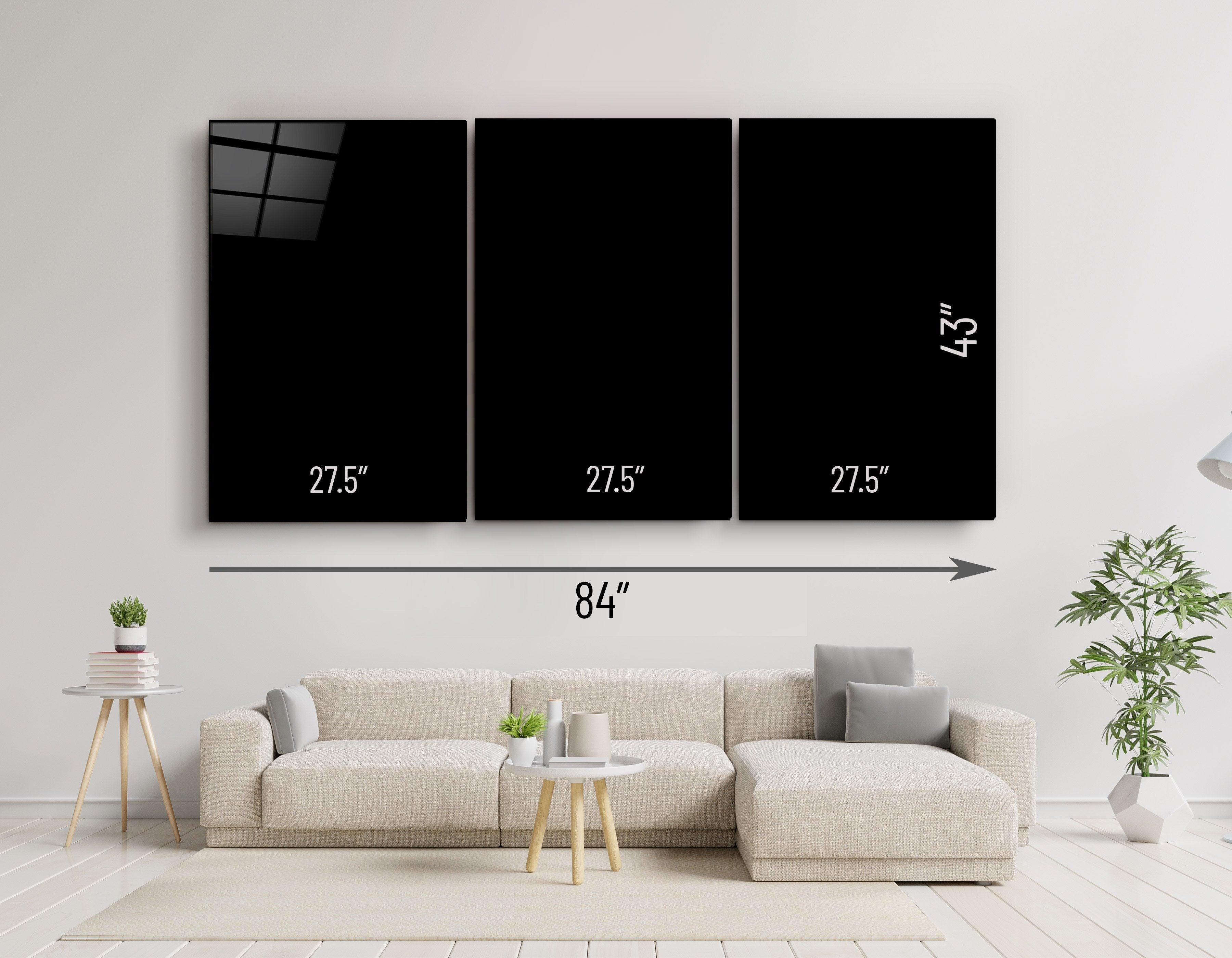 ・"Big Boyz - Trio"・Glass Wall Art