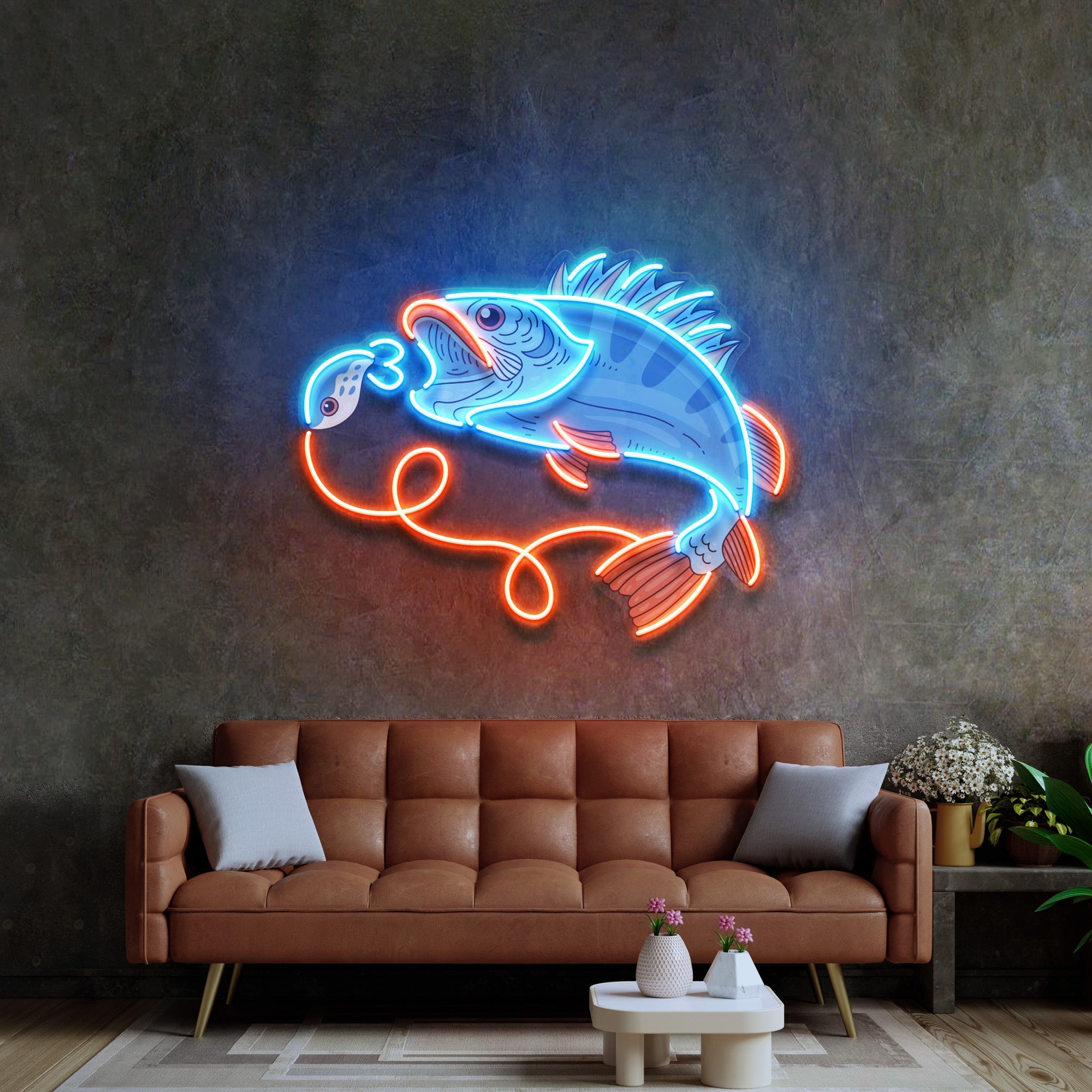 Orangetail Fish LED Neon Sign Light Pop Art