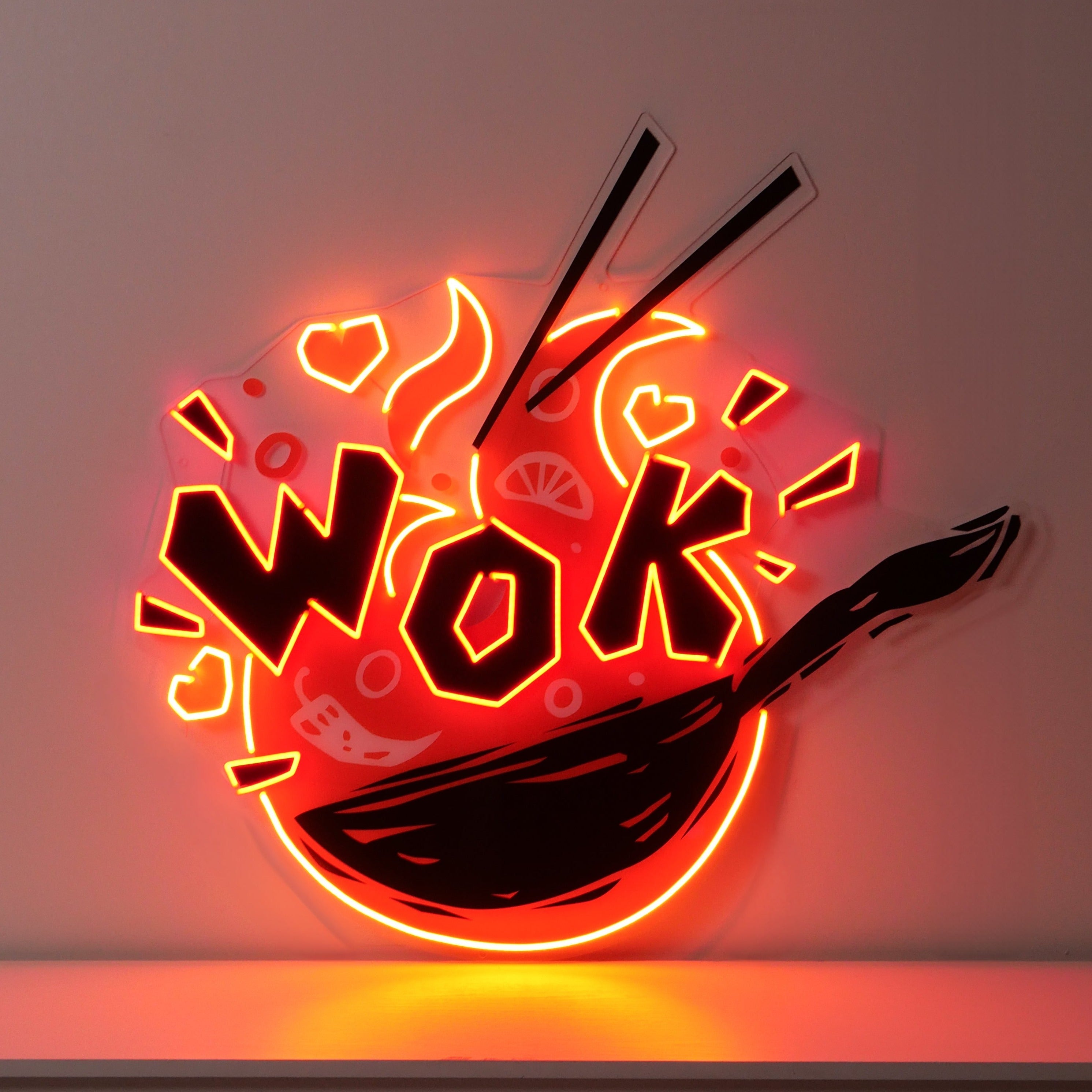 WOK Led Neon Acrylic Artwork