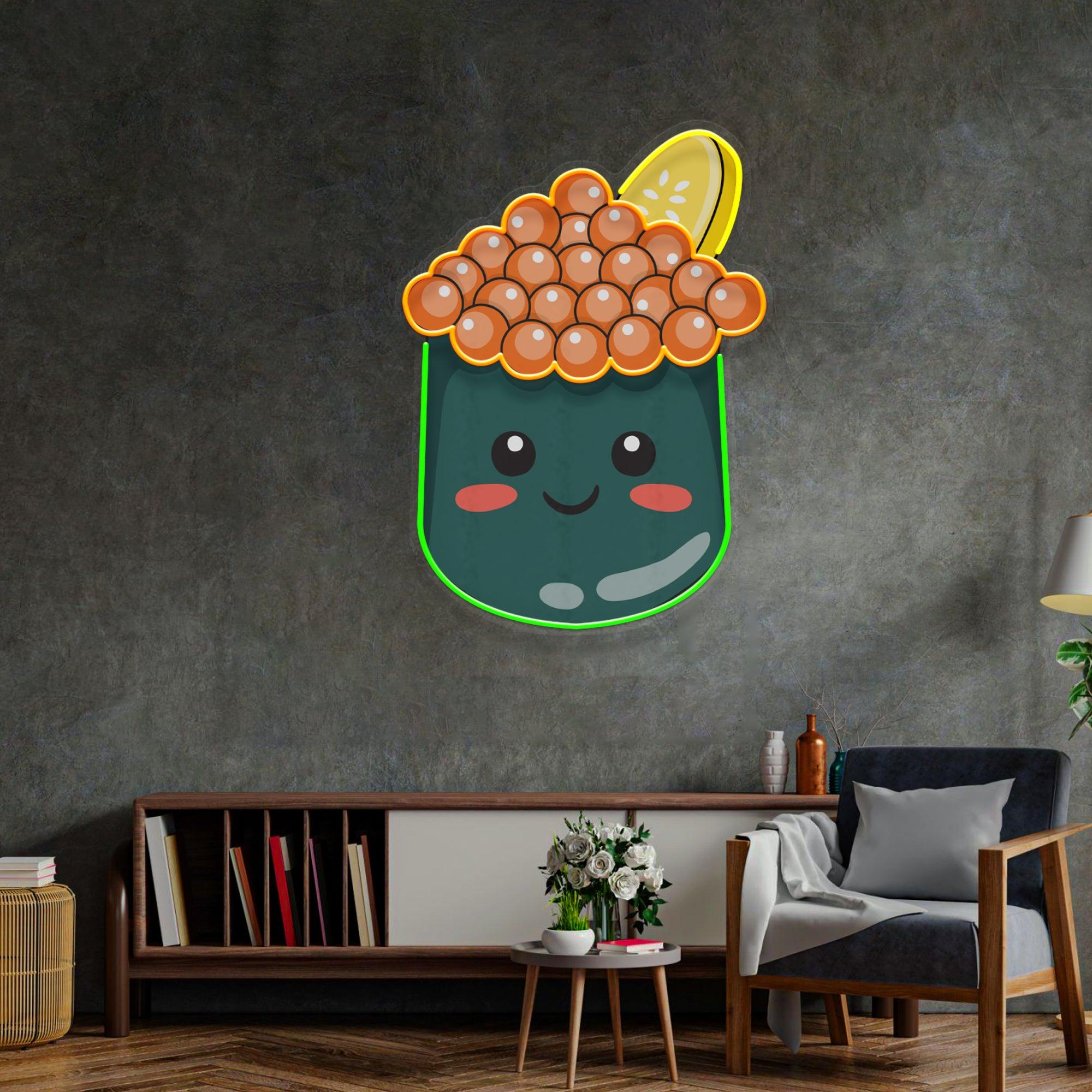 Tapioca Pearl Neon Acrylic Artwork
