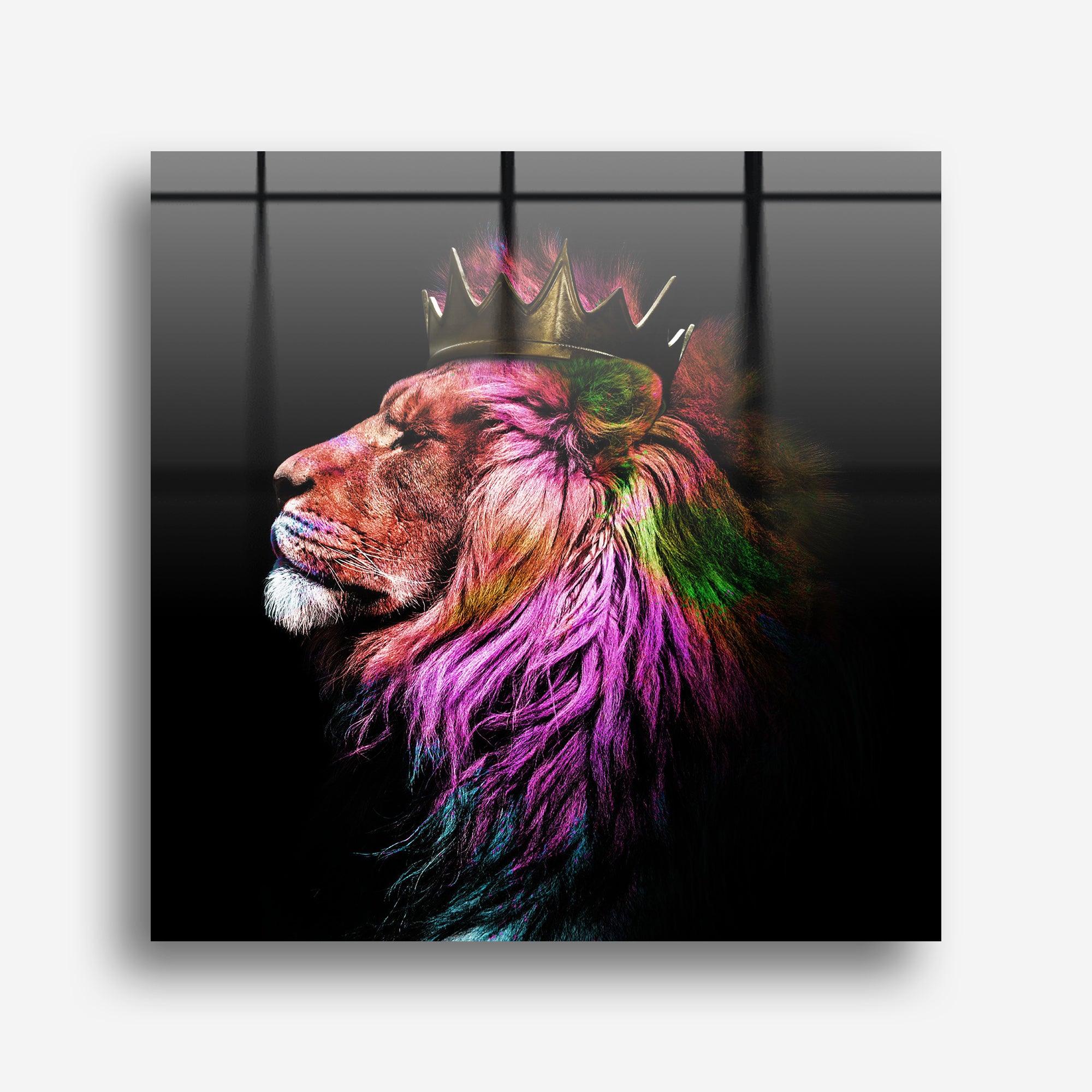 The King | Designer's Collection Glass Wall Art