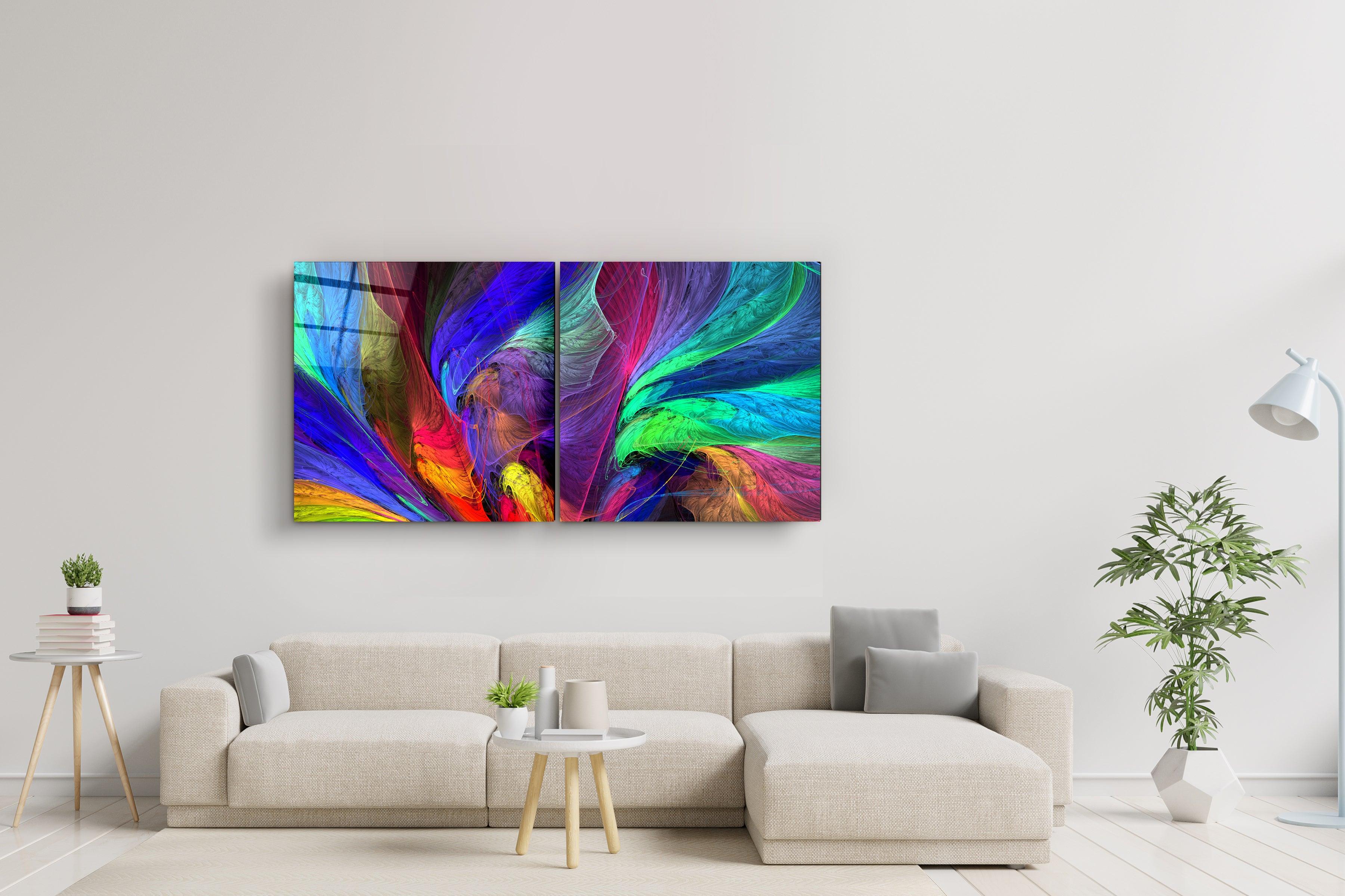 ・"Colorized - Duo"・Glass Wall Art