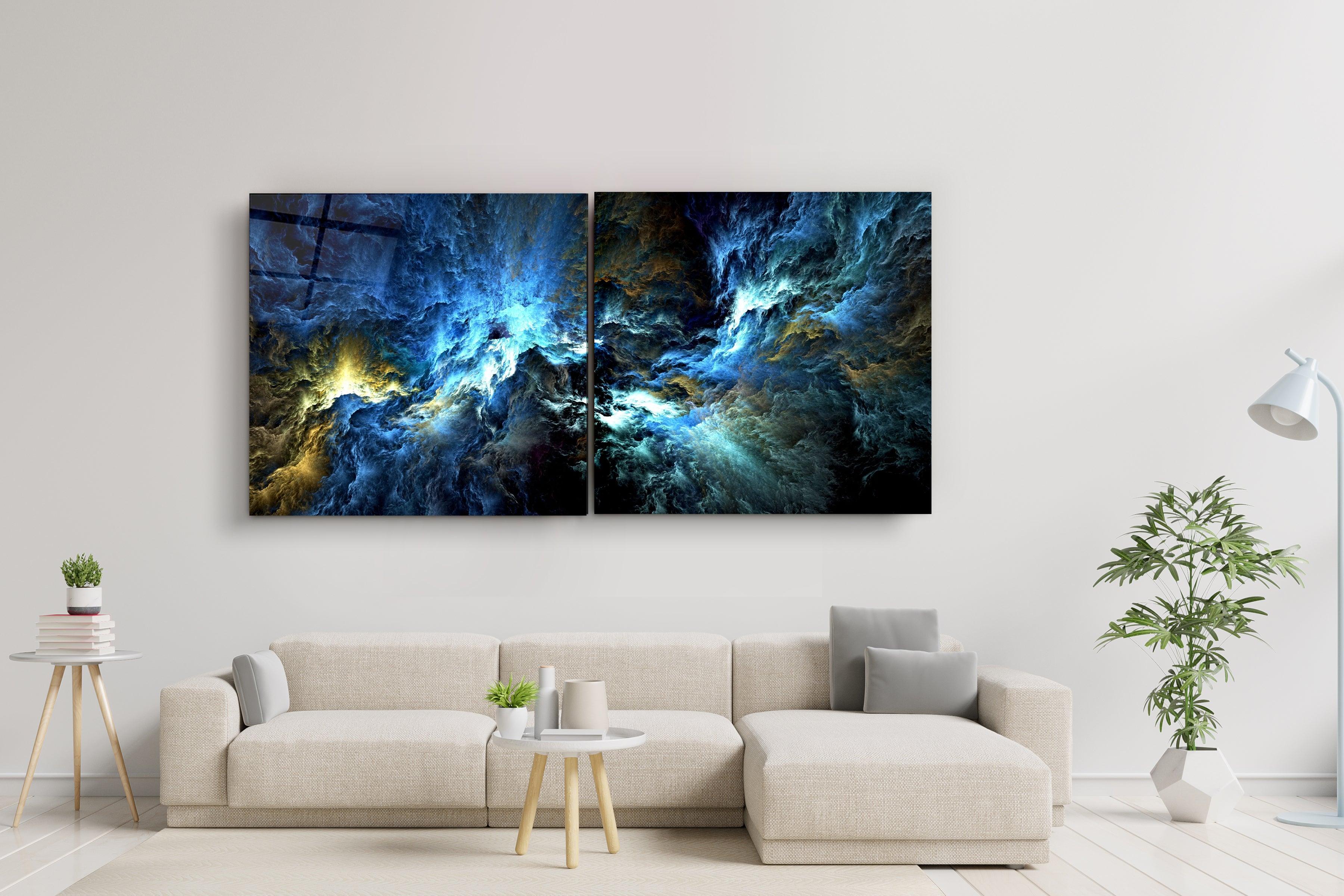 ・"Myth of The Sky - Duo"・Glass Wall Art